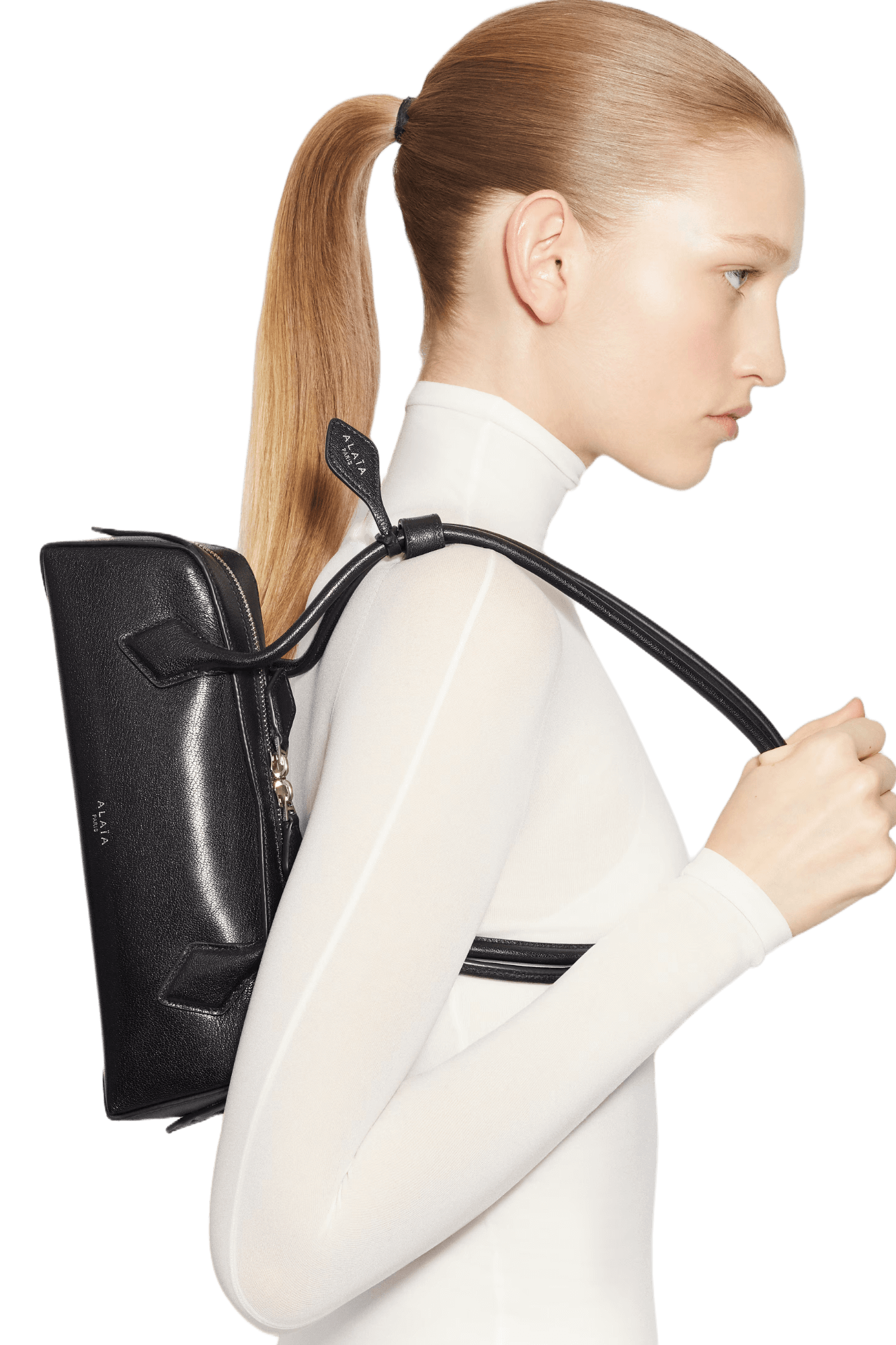 Alaia Le Teckel Small Bag In Goatskin