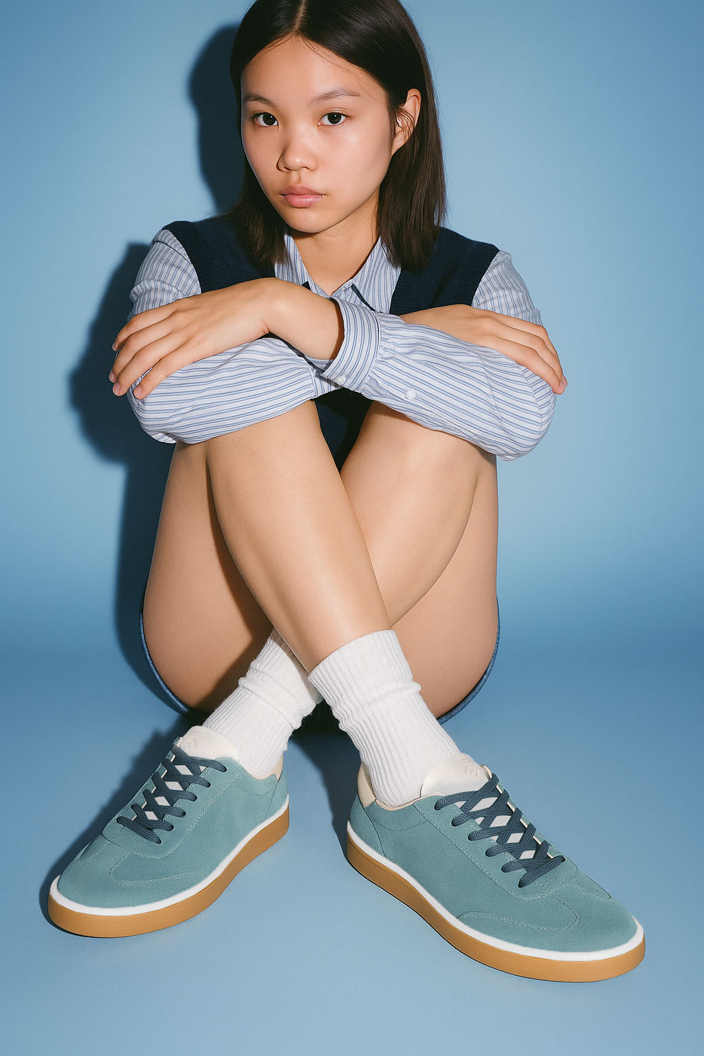 Loro Piana Women's Tennis Walk Sneakers (Suede Calf Split)