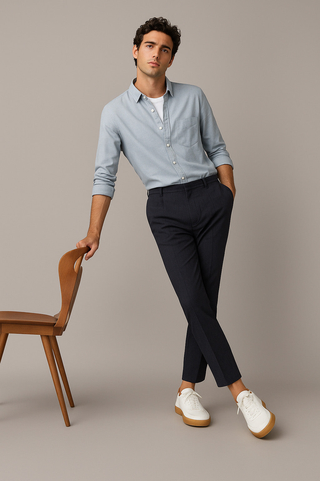 Loro Piana Men's Tennis Walk Sneakers (Deerskin)