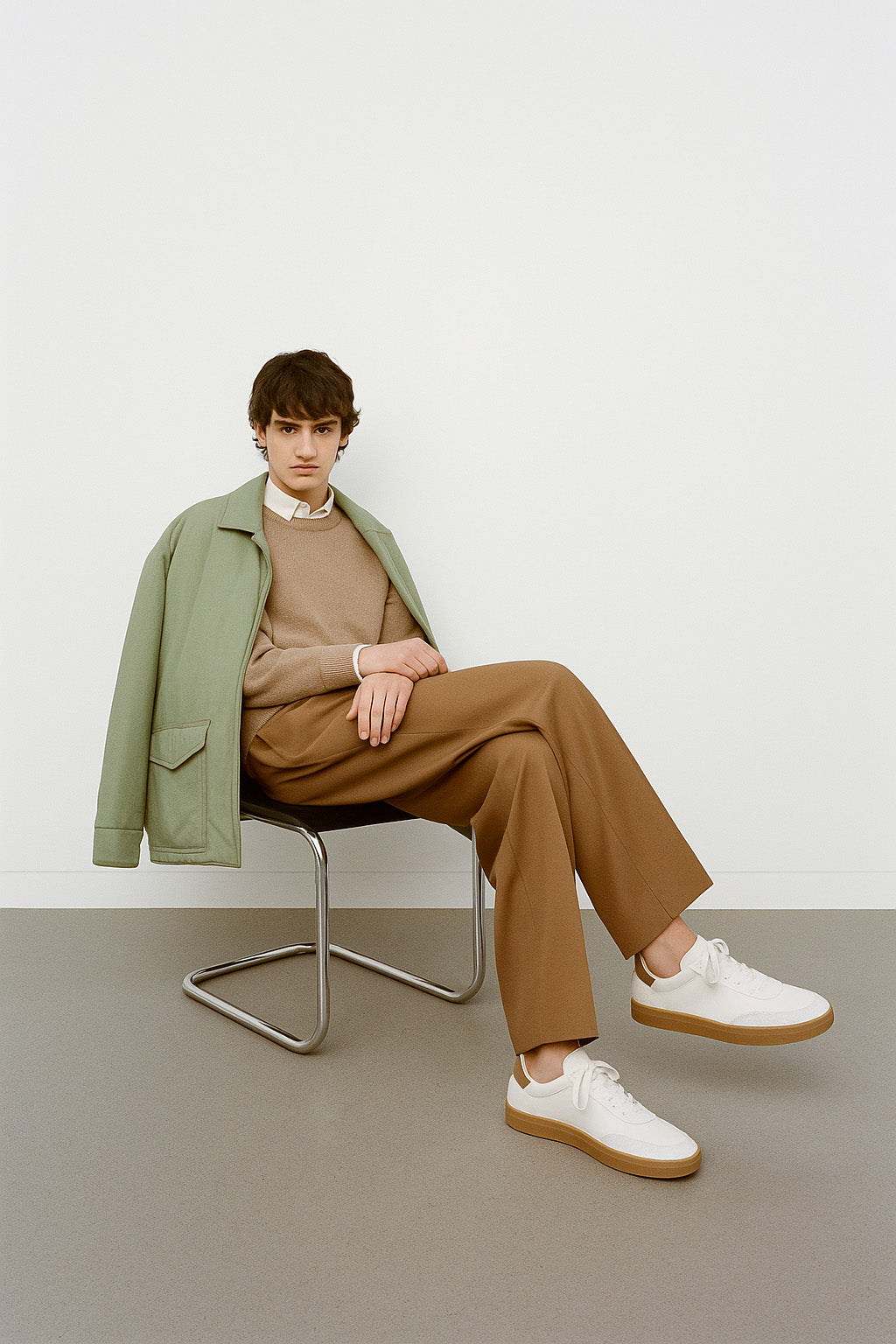 Loro Piana Men's Tennis Walk Sneakers (Deerskin)