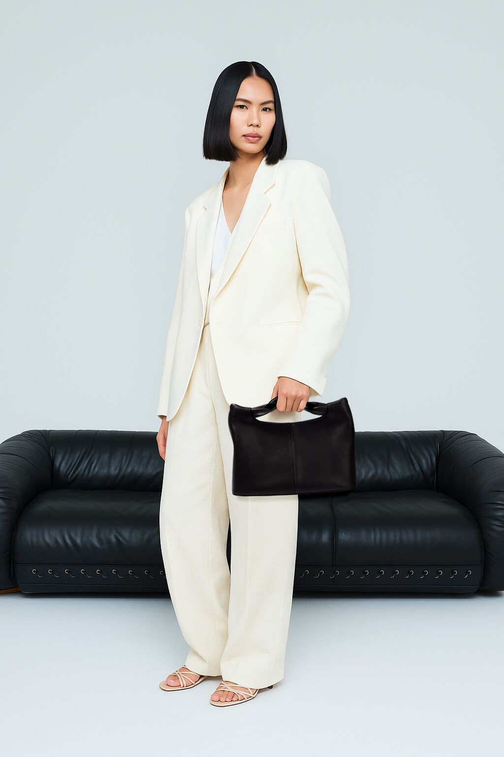 The Row Camden Leather Shoulder Bag