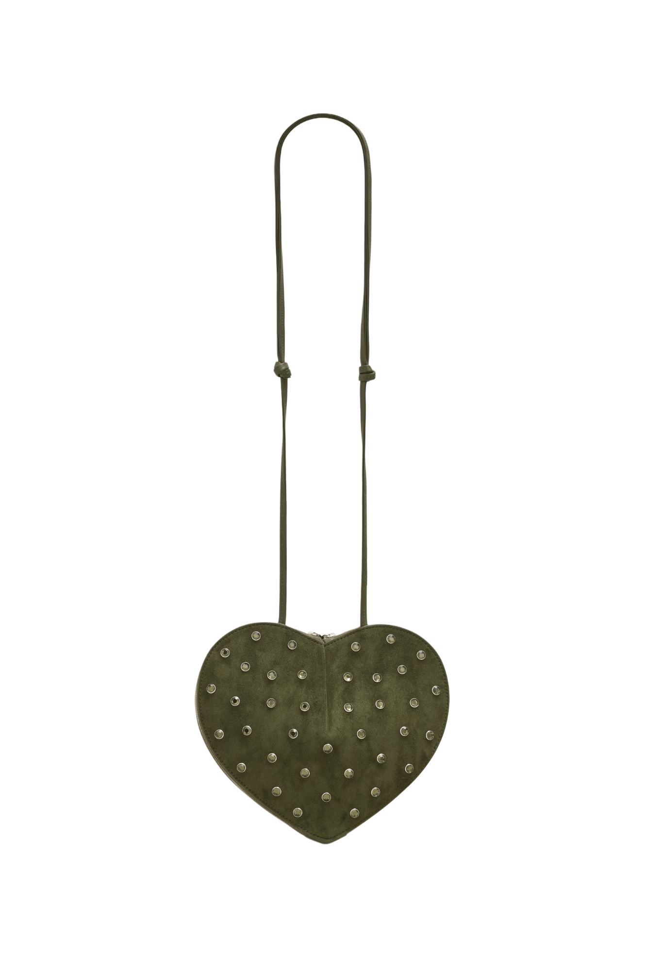 Alaia Le Coeur Bag in Strass Suede Goatskin