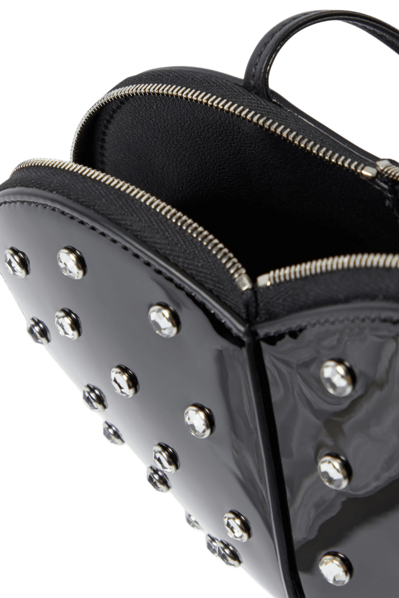 Alaia Le Coeur Studded Leather Crossbody Bag