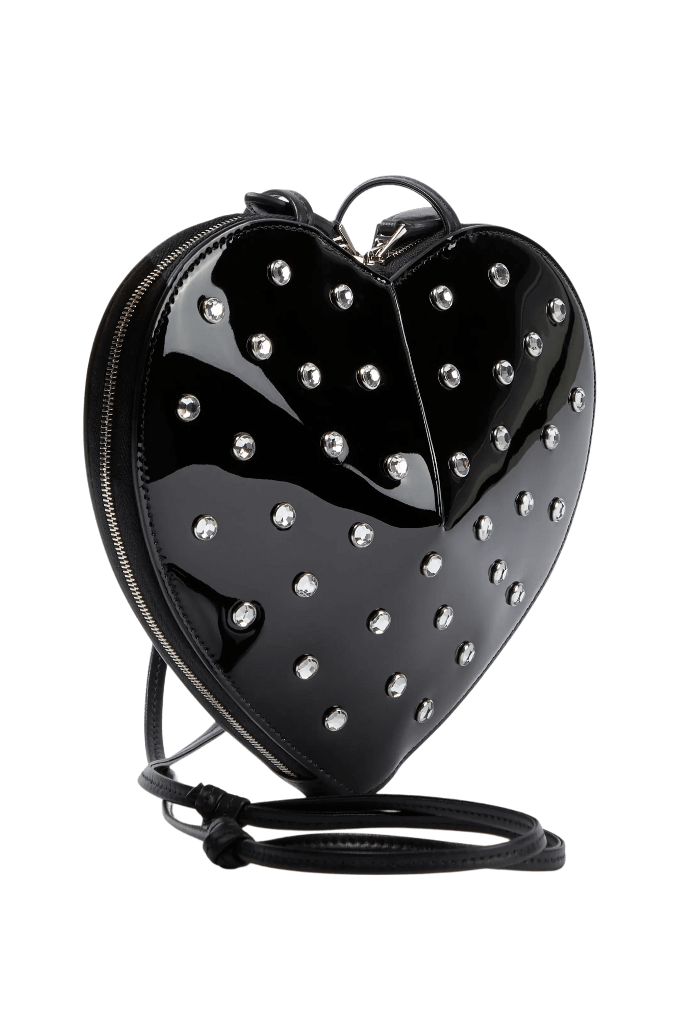 Alaia Le Coeur Studded Leather Crossbody Bag