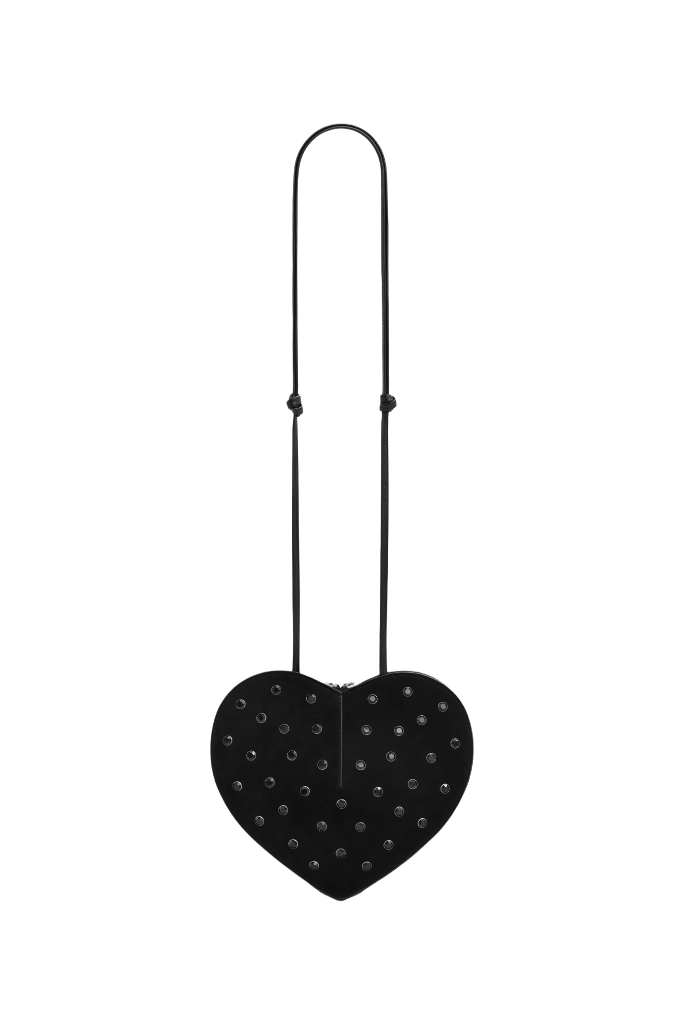 Alaia Le Coeur Bag in Strass Suede Goatskin