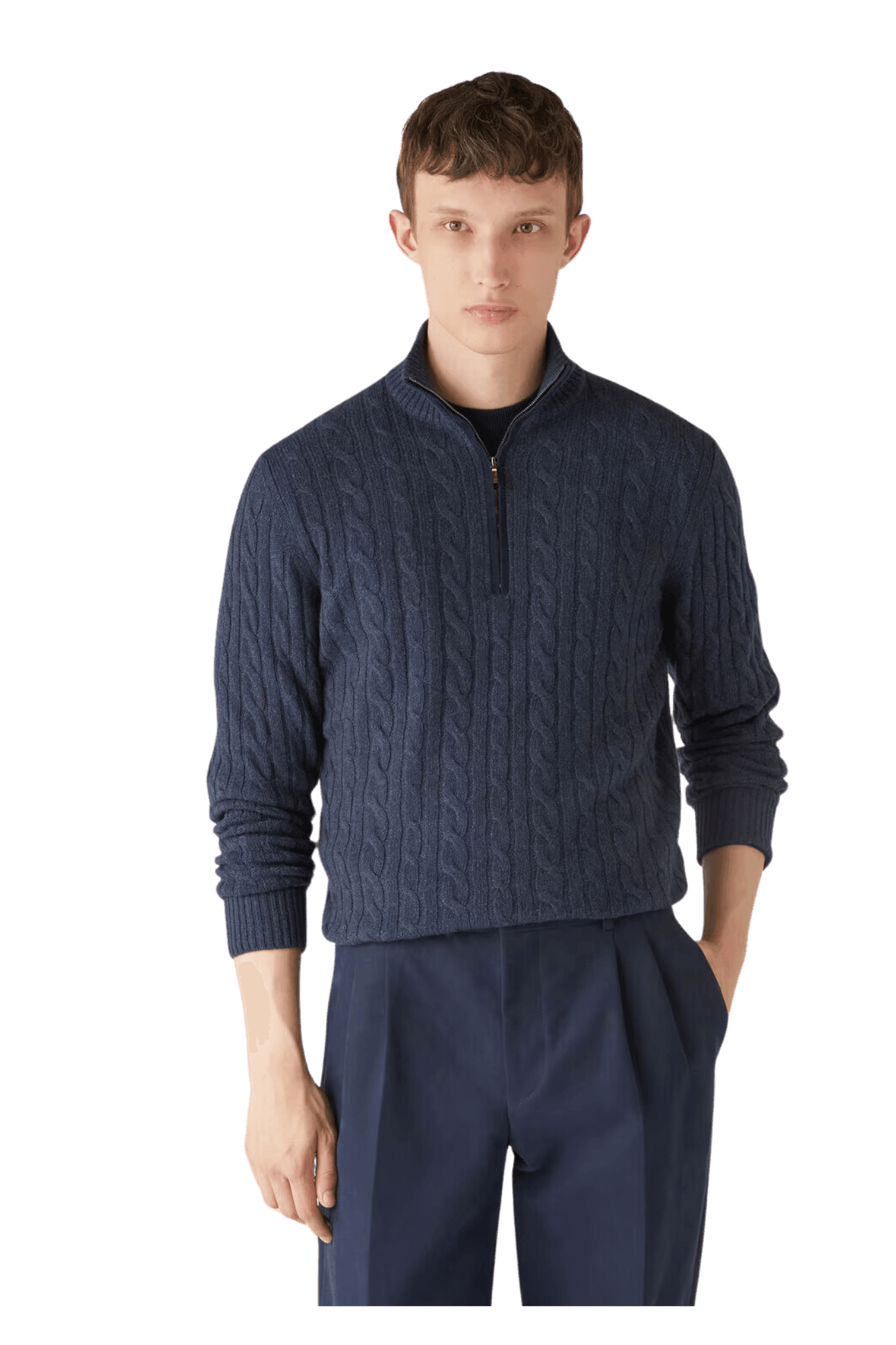 Loro Piana Men's Treccia Jumper