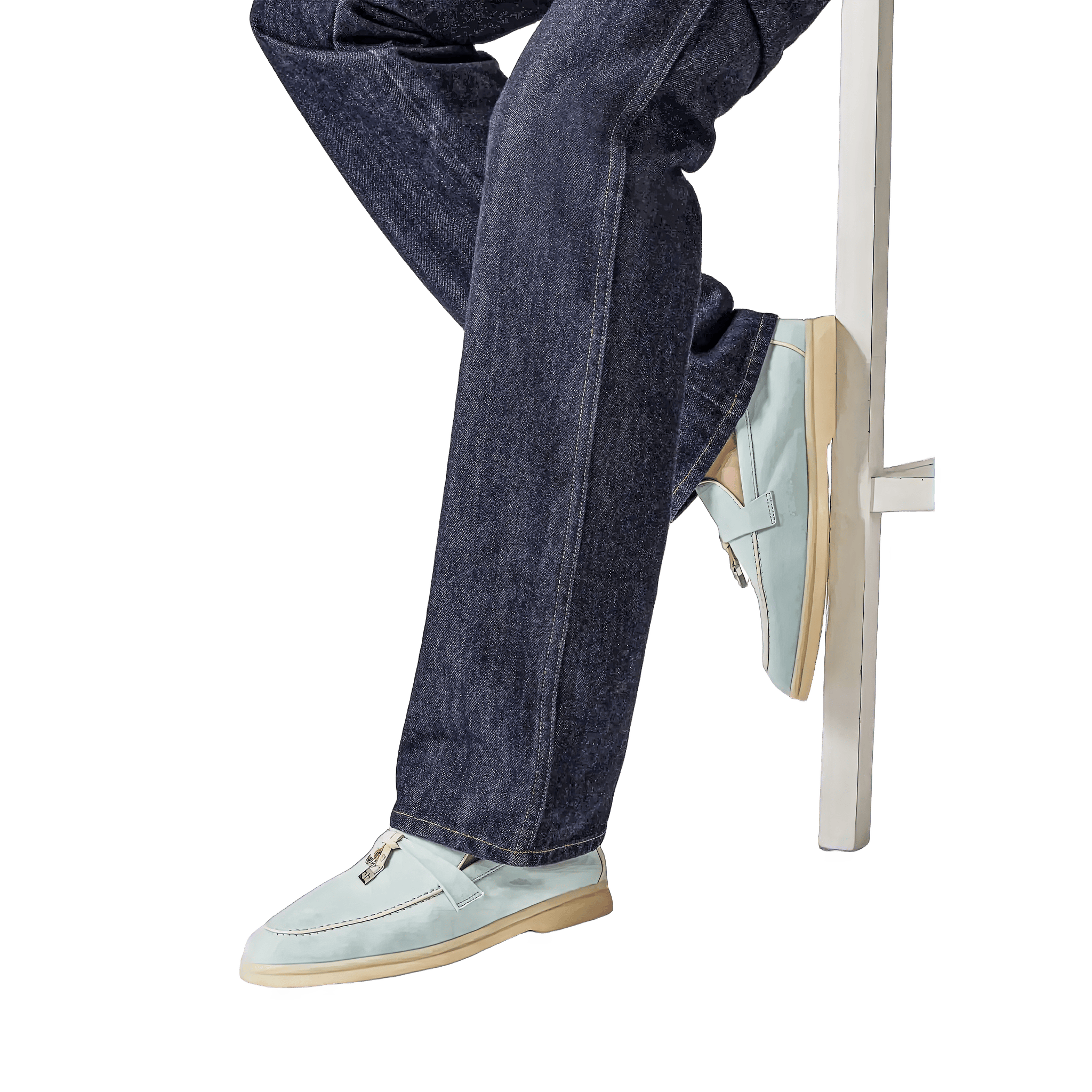 Mocasines Mujer Summer Charms Walk Loro Piana (Ante, Ante Piel de Cabra)