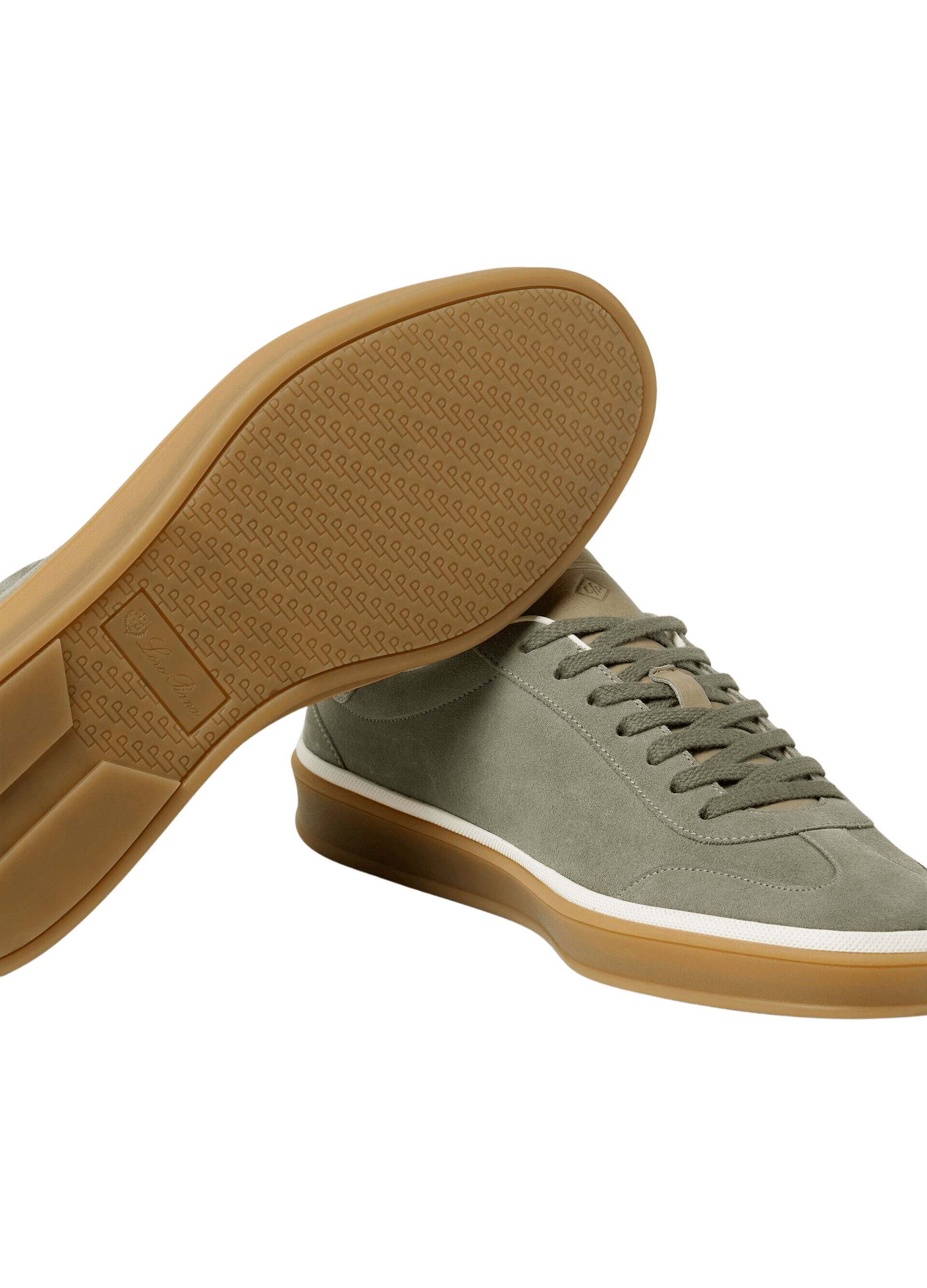 Baskets Tennis Walk Loro Piana pour hommes (fente de veau en daim)