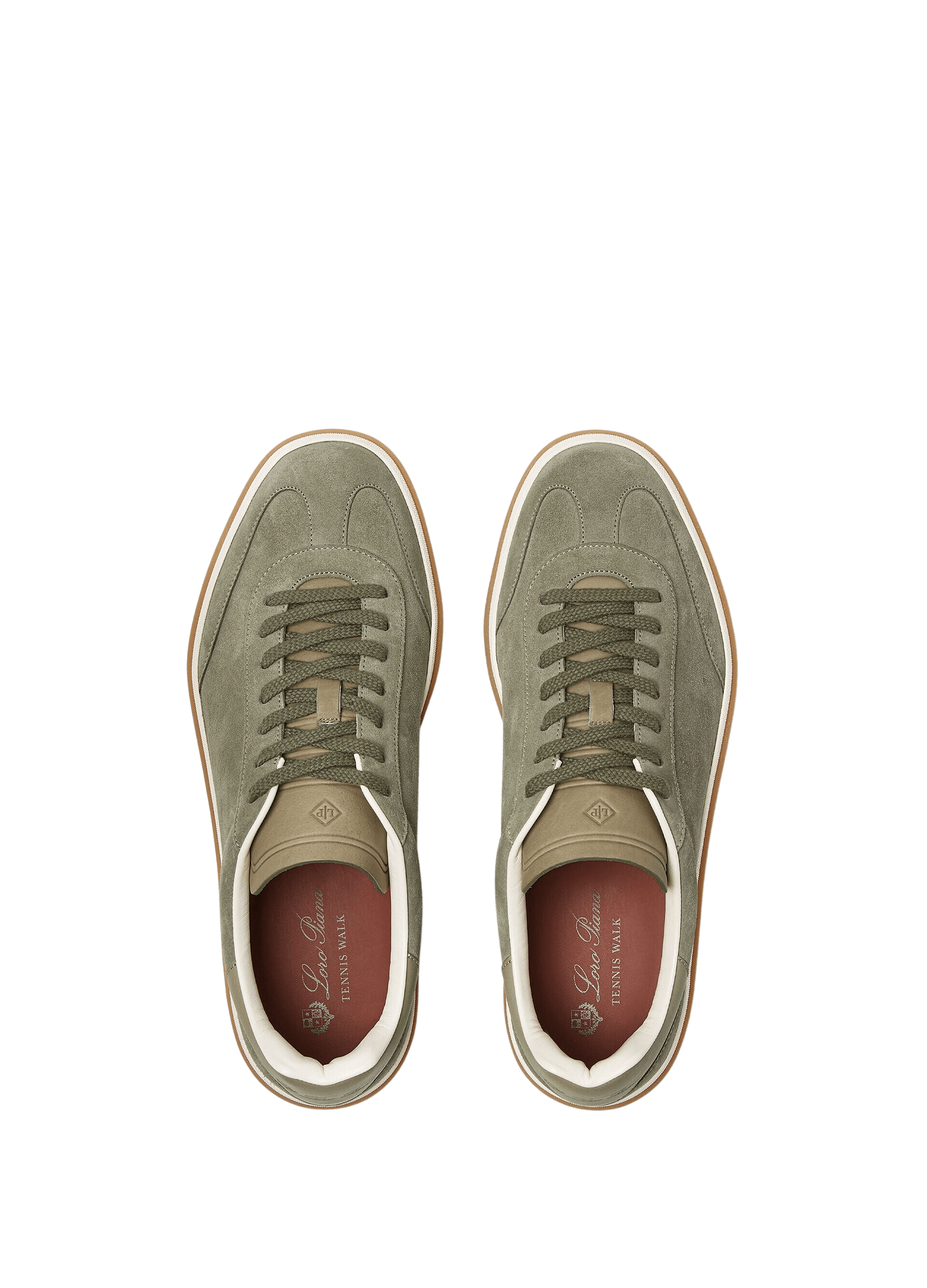 Baskets Tennis Walk Loro Piana pour hommes (fente de veau en daim)