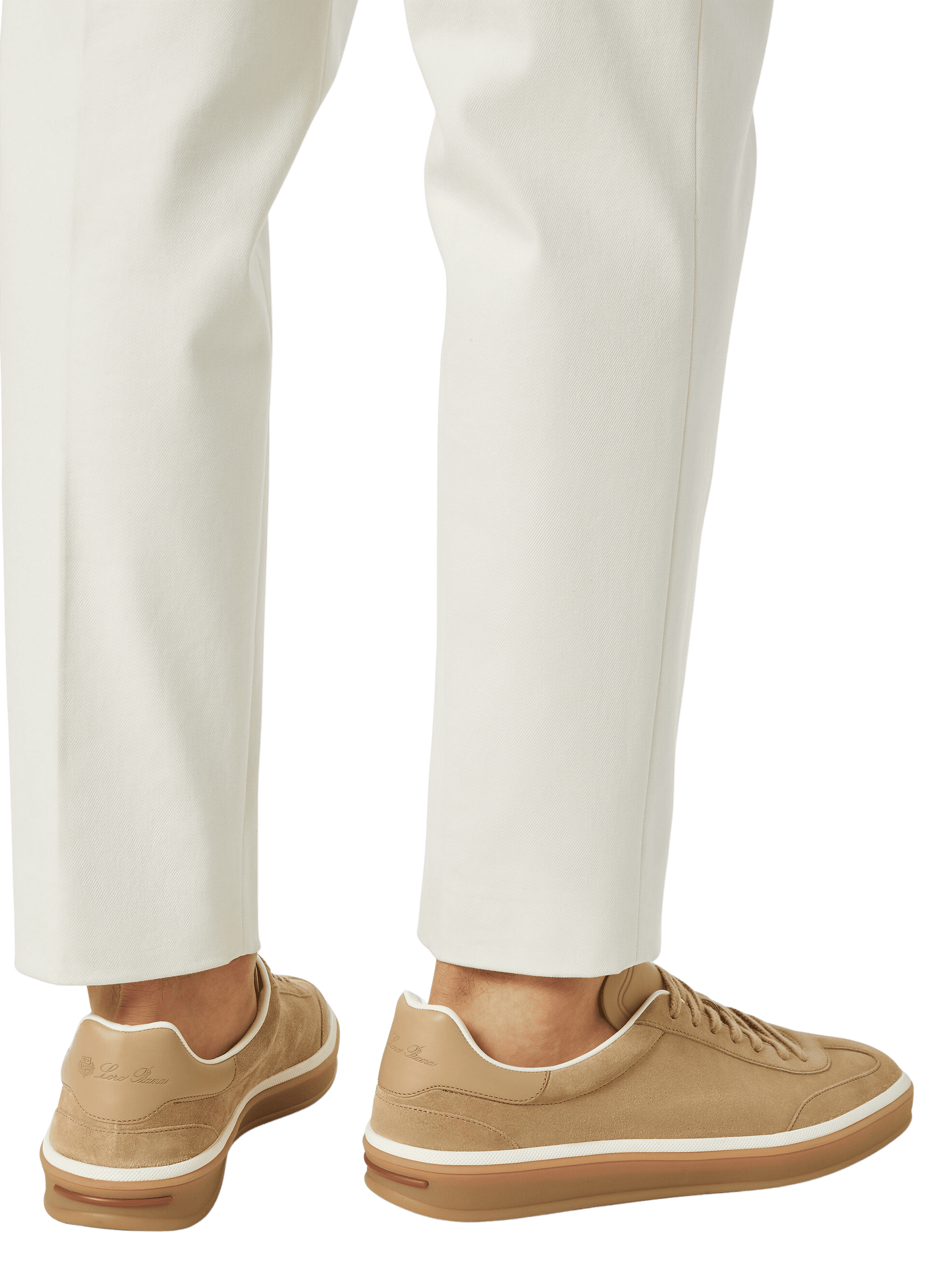 Baskets Tennis Walk Loro Piana pour hommes (fente de veau en daim)