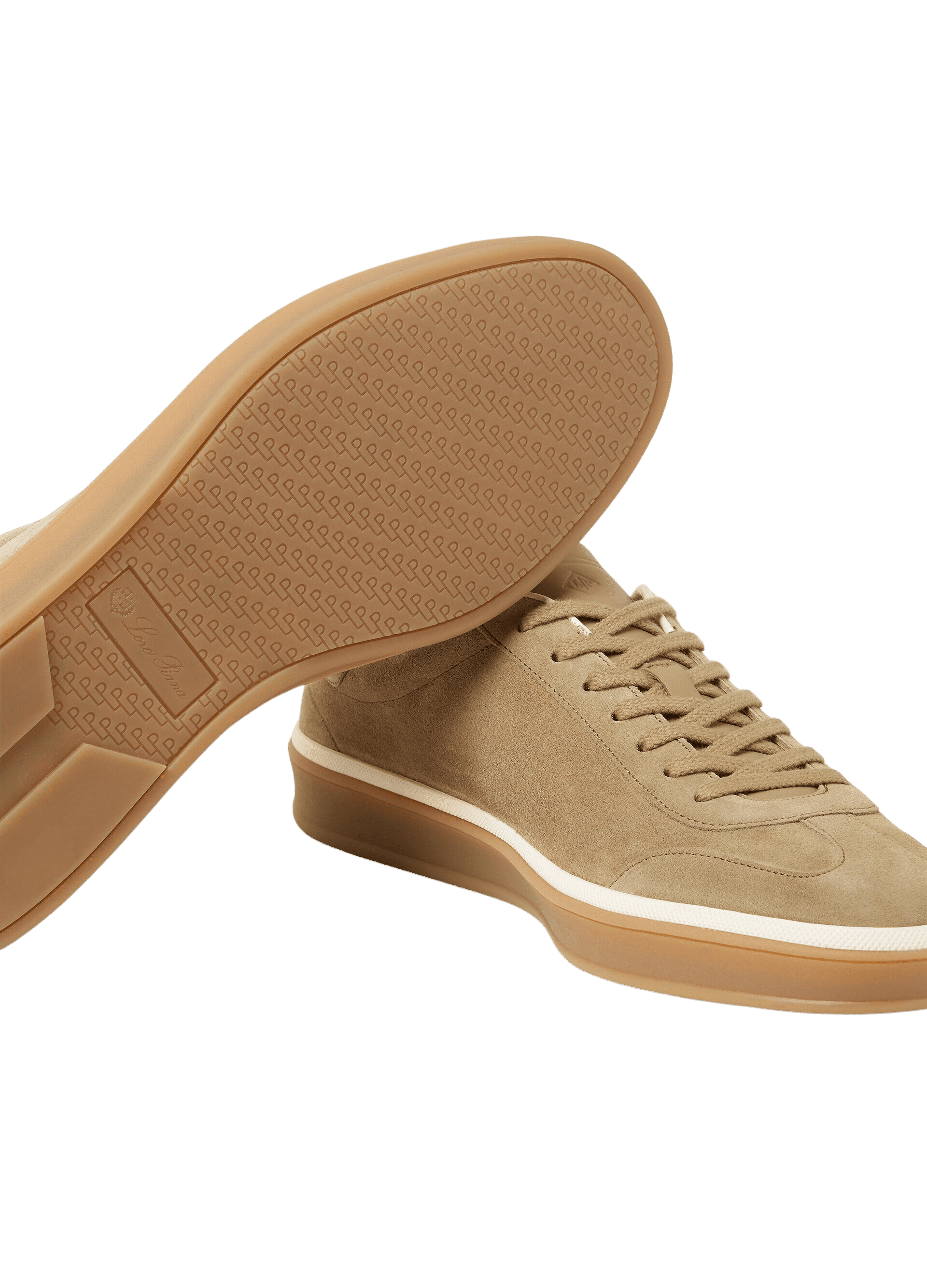 Baskets Tennis Walk Loro Piana pour hommes (fente de veau en daim)