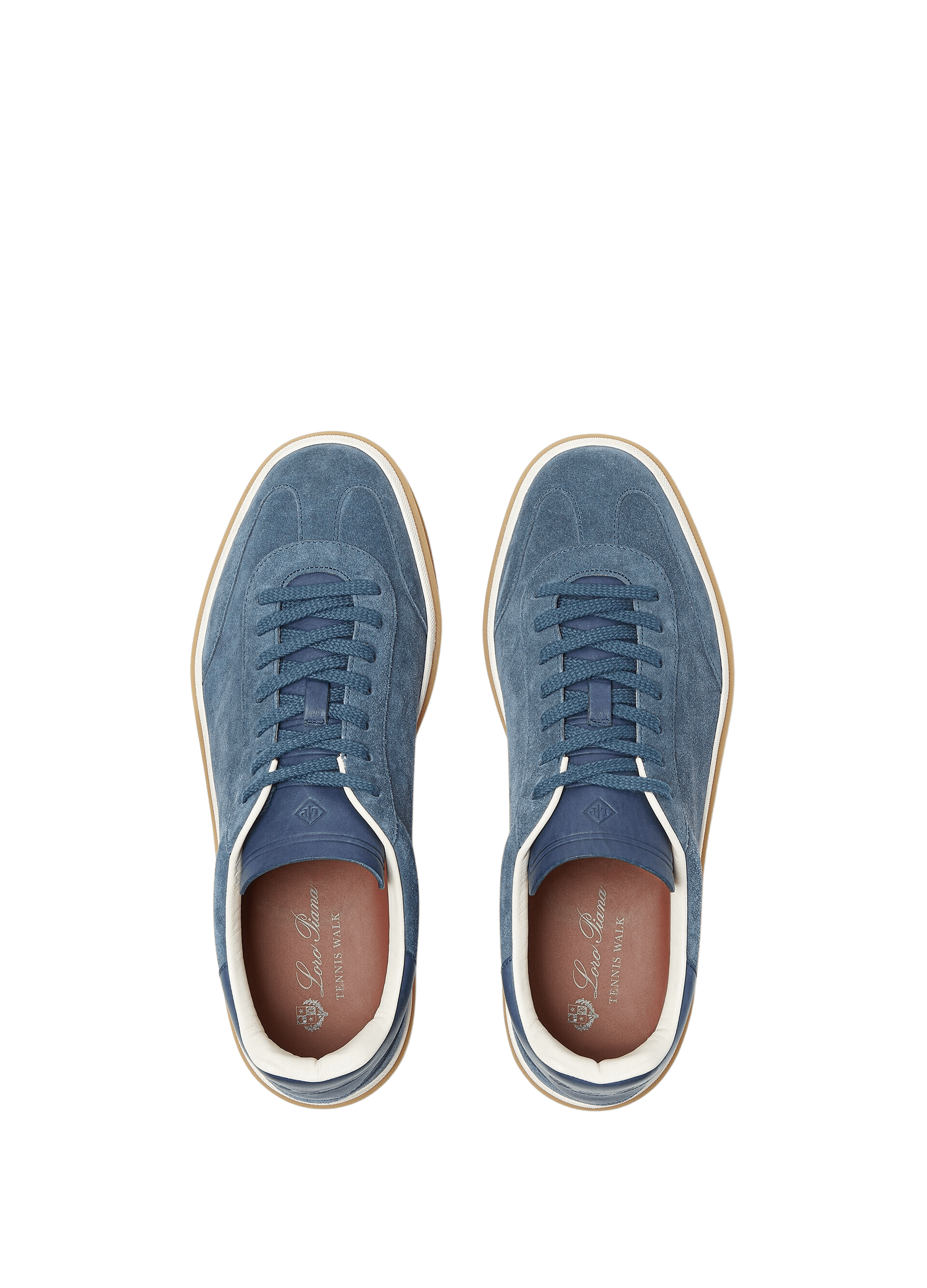 Baskets Tennis Walk Loro Piana pour hommes (fente de veau en daim)