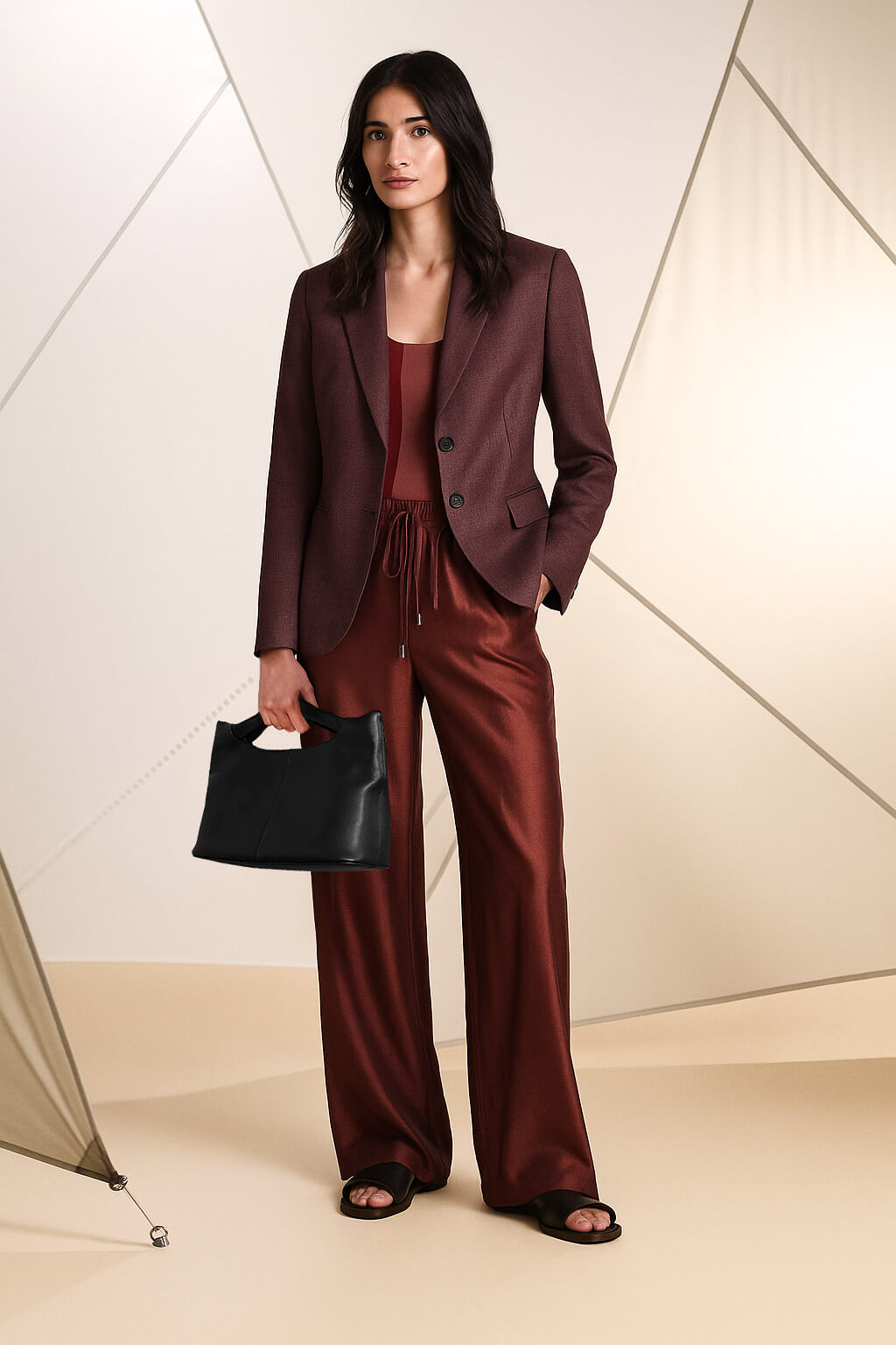 The Row Sac à bandoulière en cuir Camden