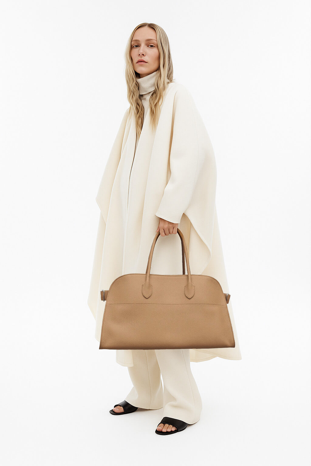 The Row EW Margaux Bag in Leather