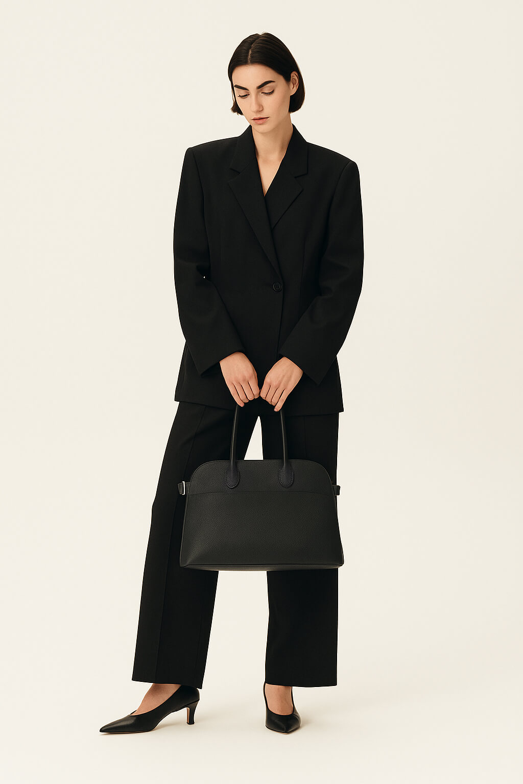 The Row Soft Margaux 12 Bag in Leather