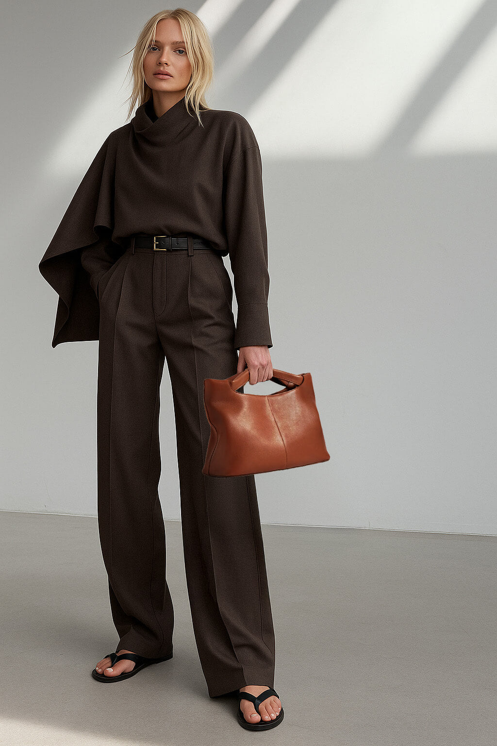 The Row Sac à bandoulière en cuir Camden