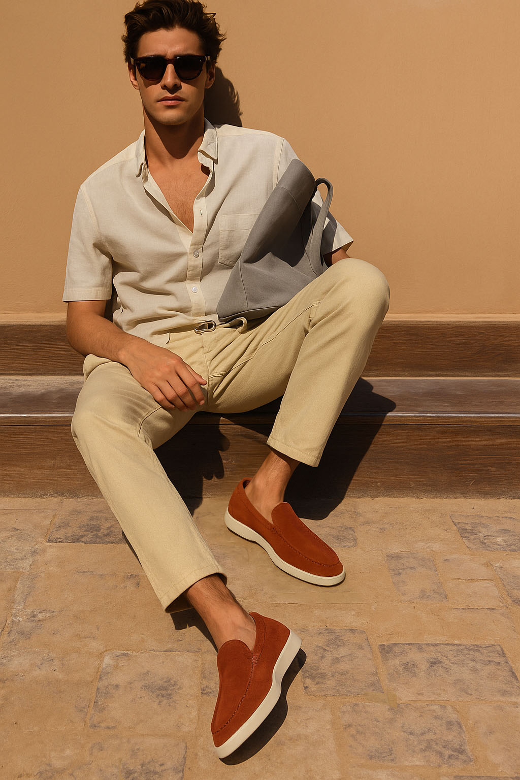 Loro Piana 男士夏季步行乐福鞋