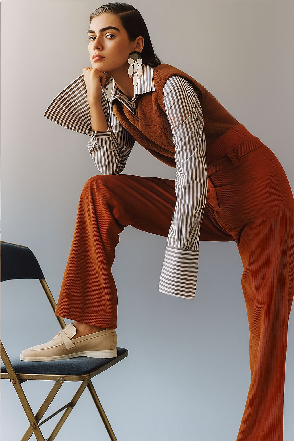 Loro Piana Mocassins Summer Charms Walk pour femmes (daim)