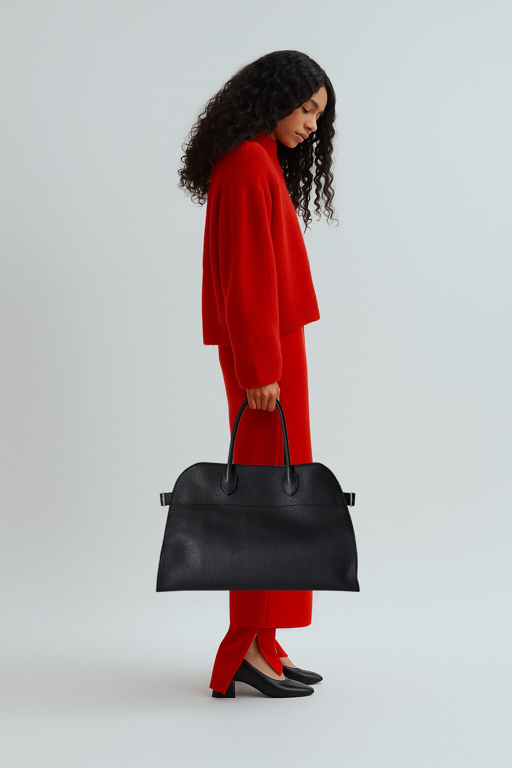 The Row Soft Margaux 15 Bag in Leather