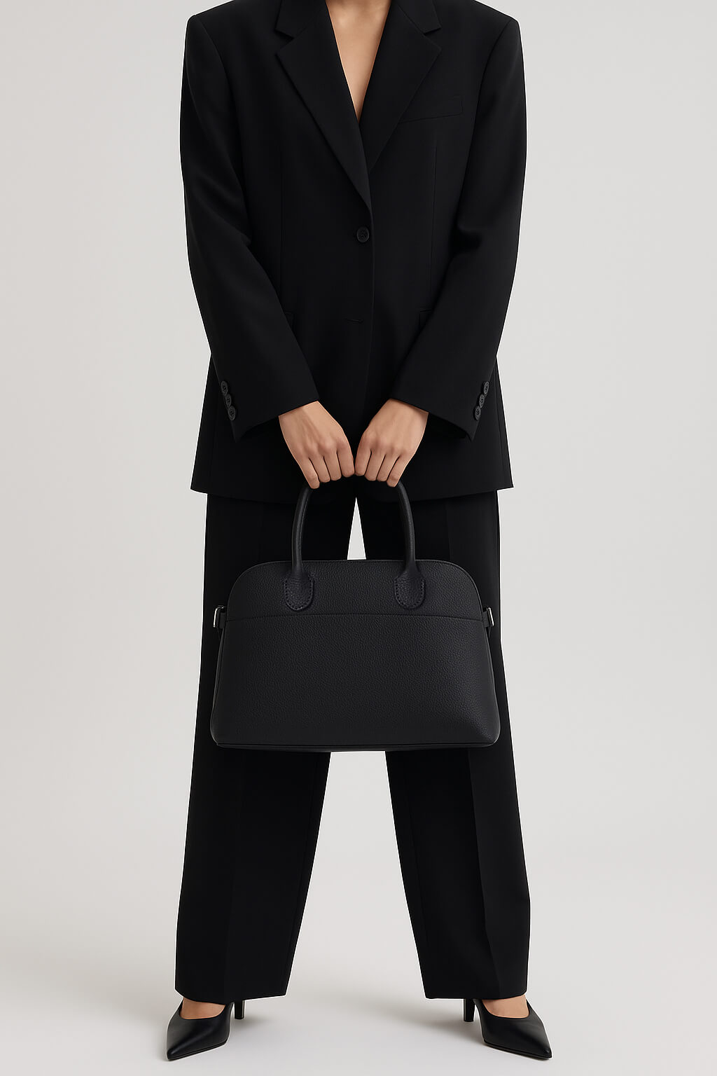 The Row Soft Margaux 12 Bag in Leather