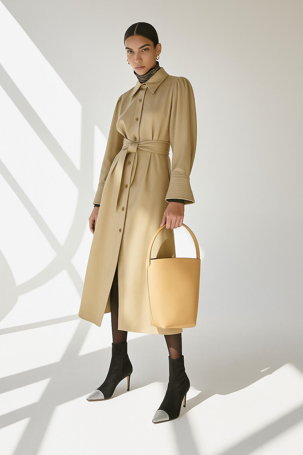 The Row Large N/S Park Tote in Nubuck