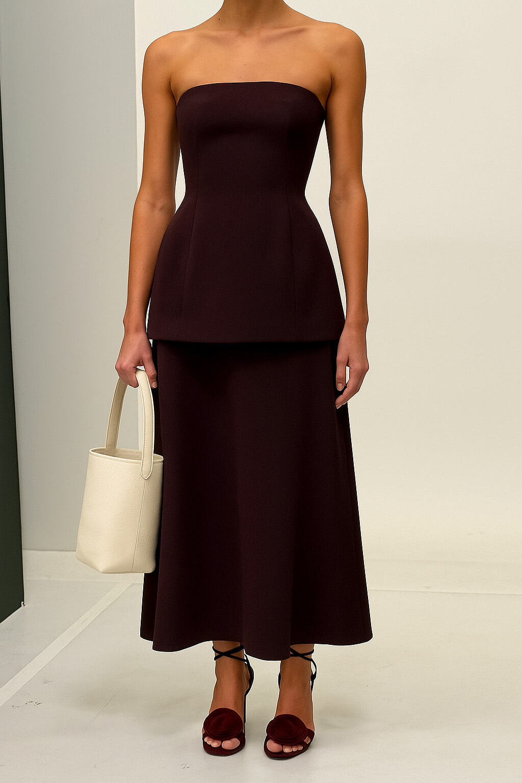 The Row Small N/S Park Tote Bag in Leather