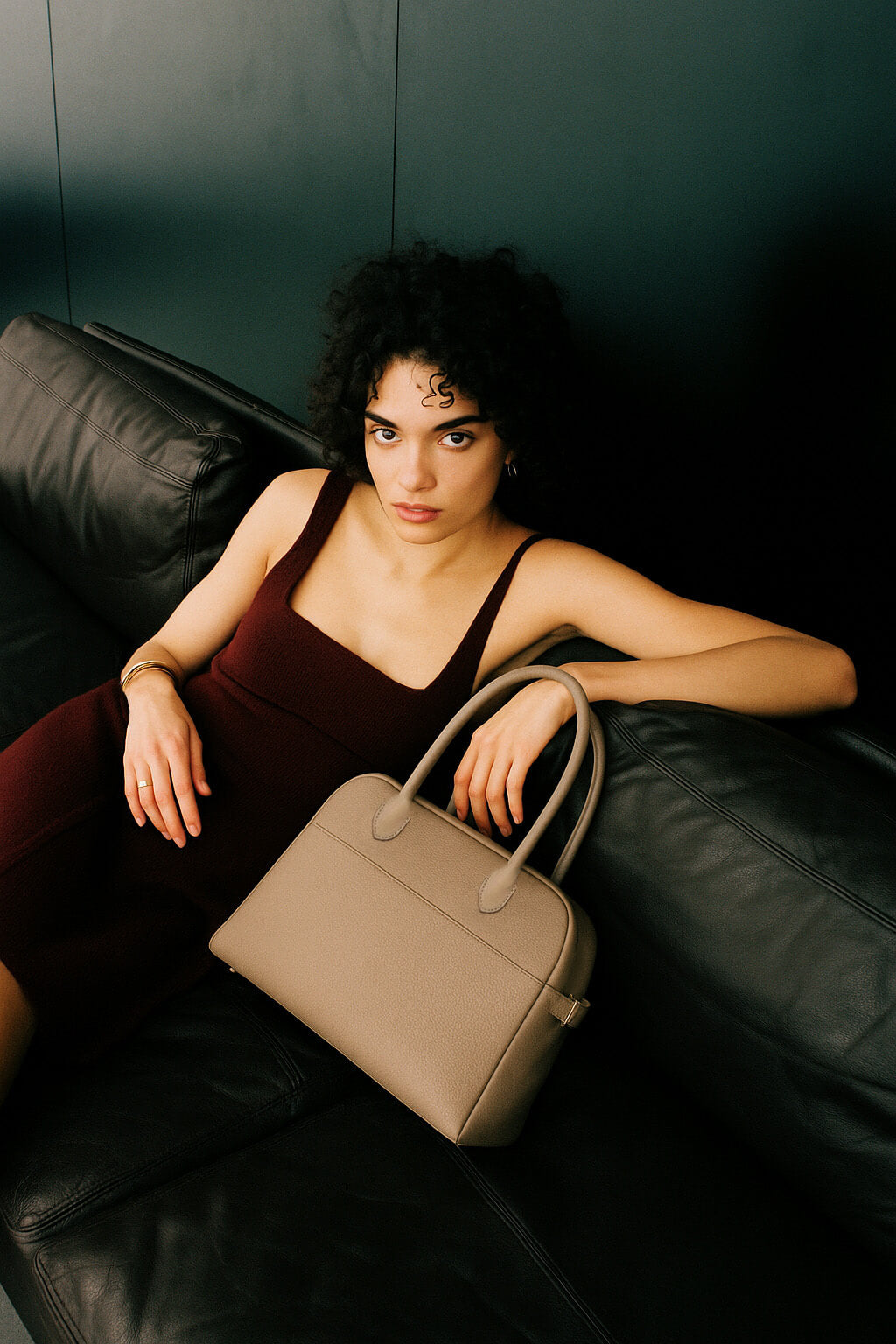 The Row Soft Margaux 12 Bag in Leather