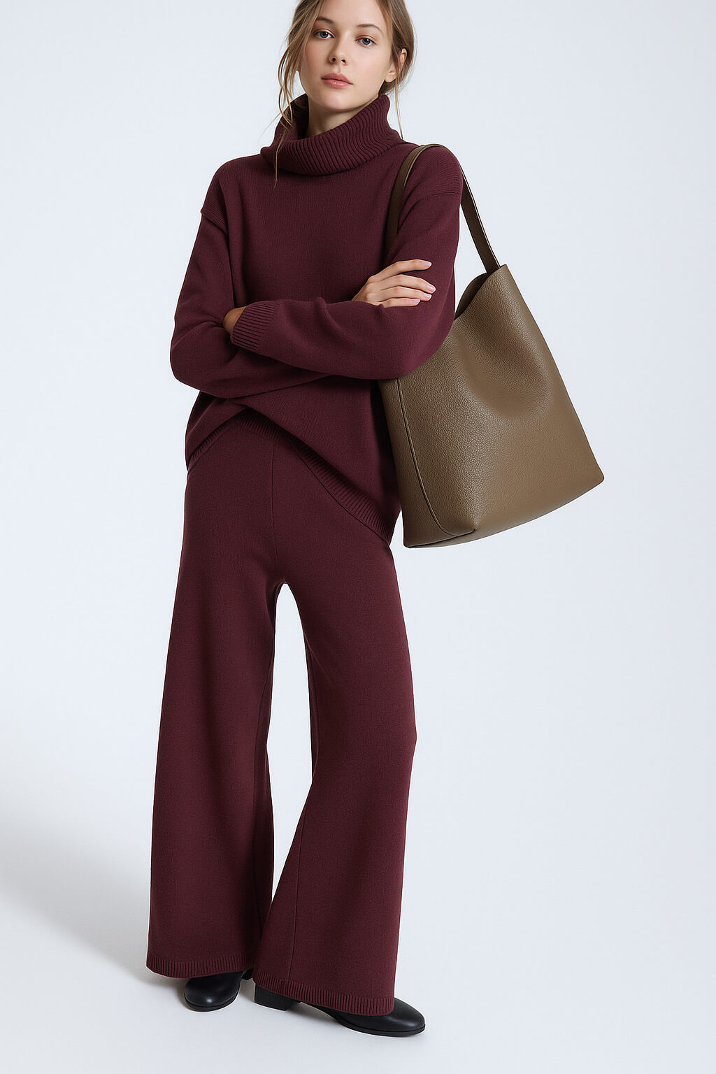 The Row Large N/S Park Tote Bag in Leather