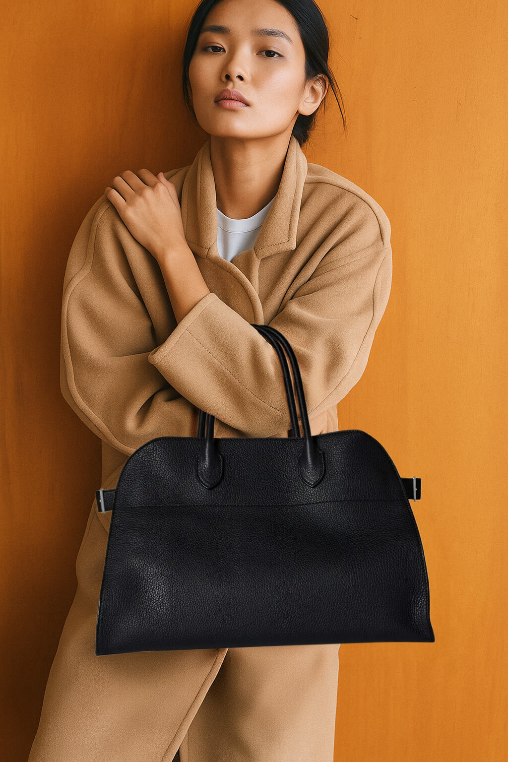 The Row Soft Margaux 15 Bag in Leather