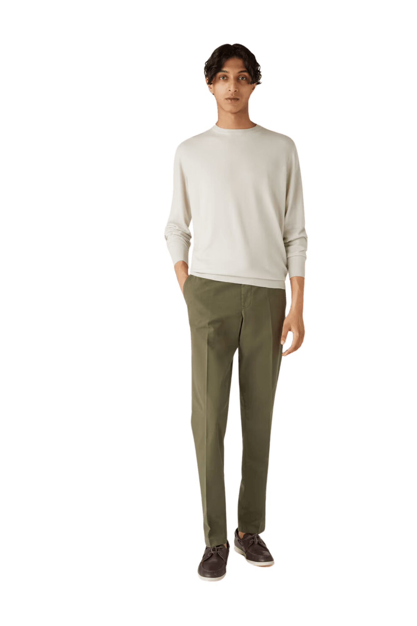 ロロ ピアーナ メンズ スーパーライト クルーネック