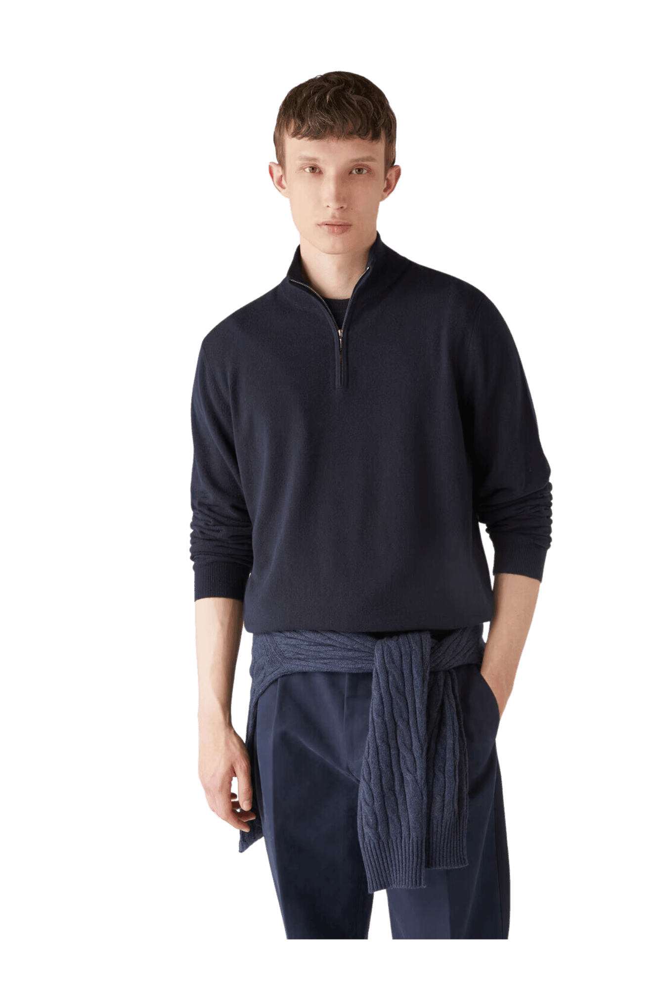 Loro Piana Men's Classic Half-Zip
