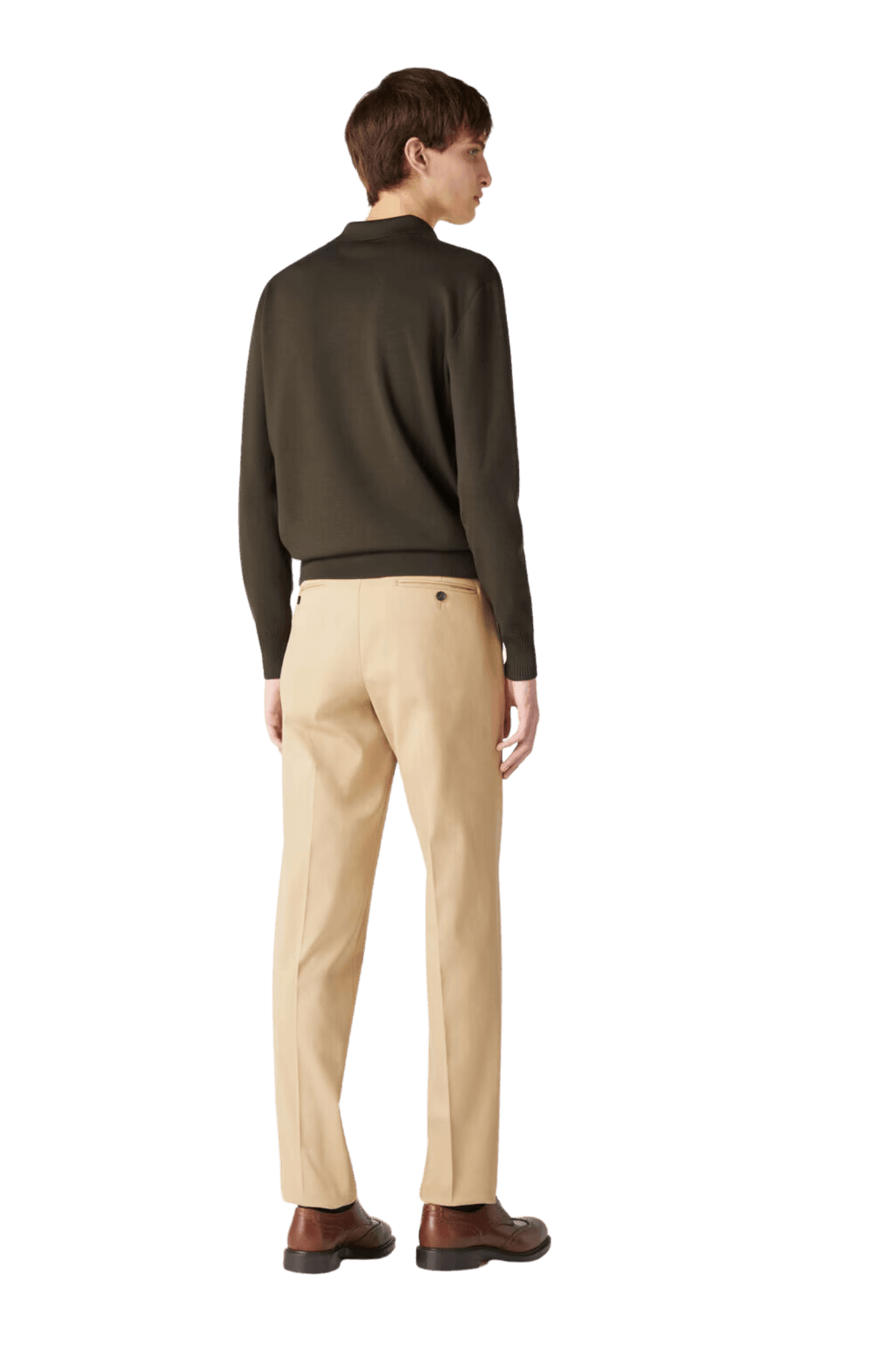 เสื้อโปโลผู้ชายไม่มีกระดุม Loro Piana