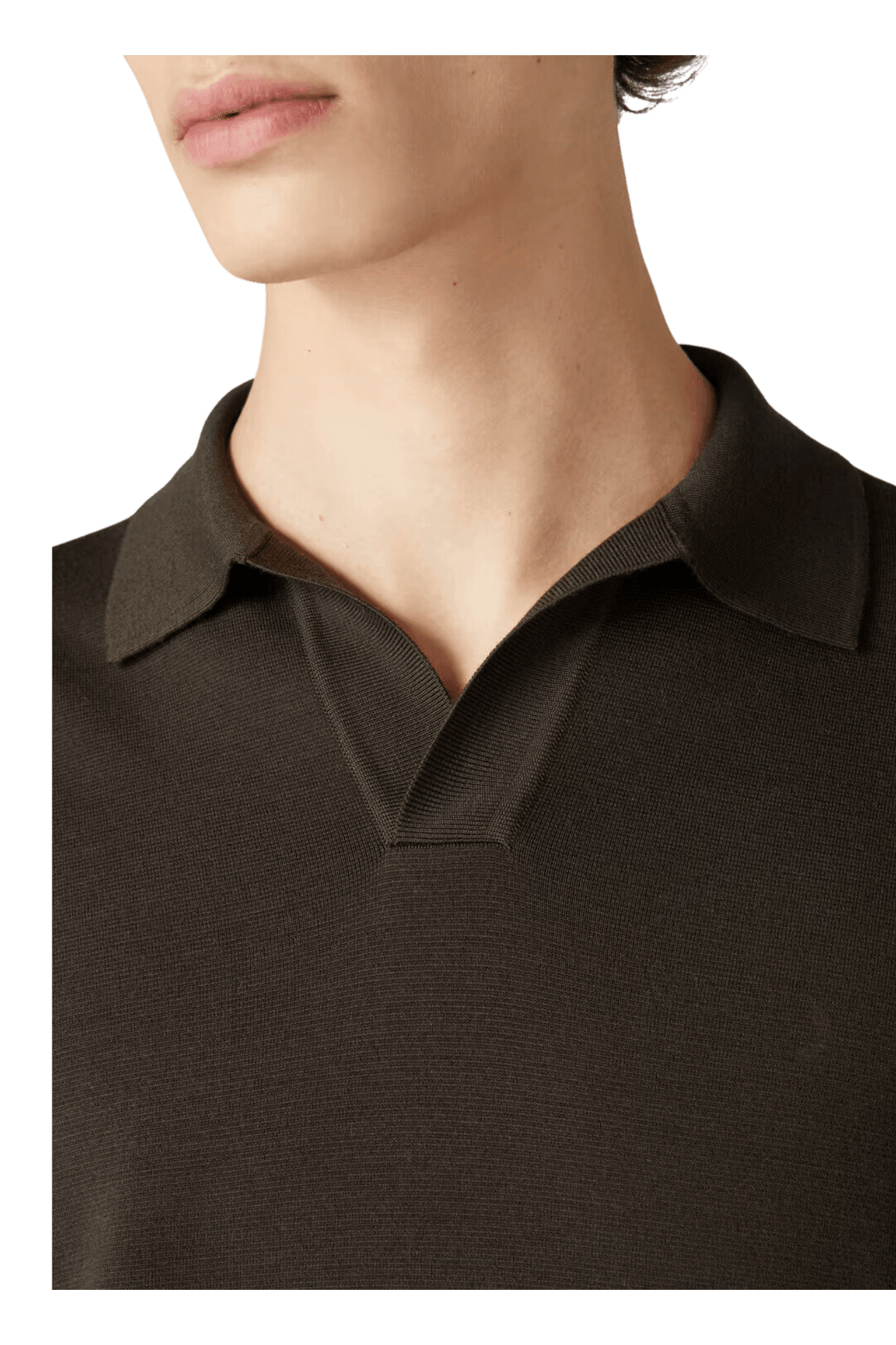 เสื้อโปโลผู้ชายไม่มีกระดุม Loro Piana