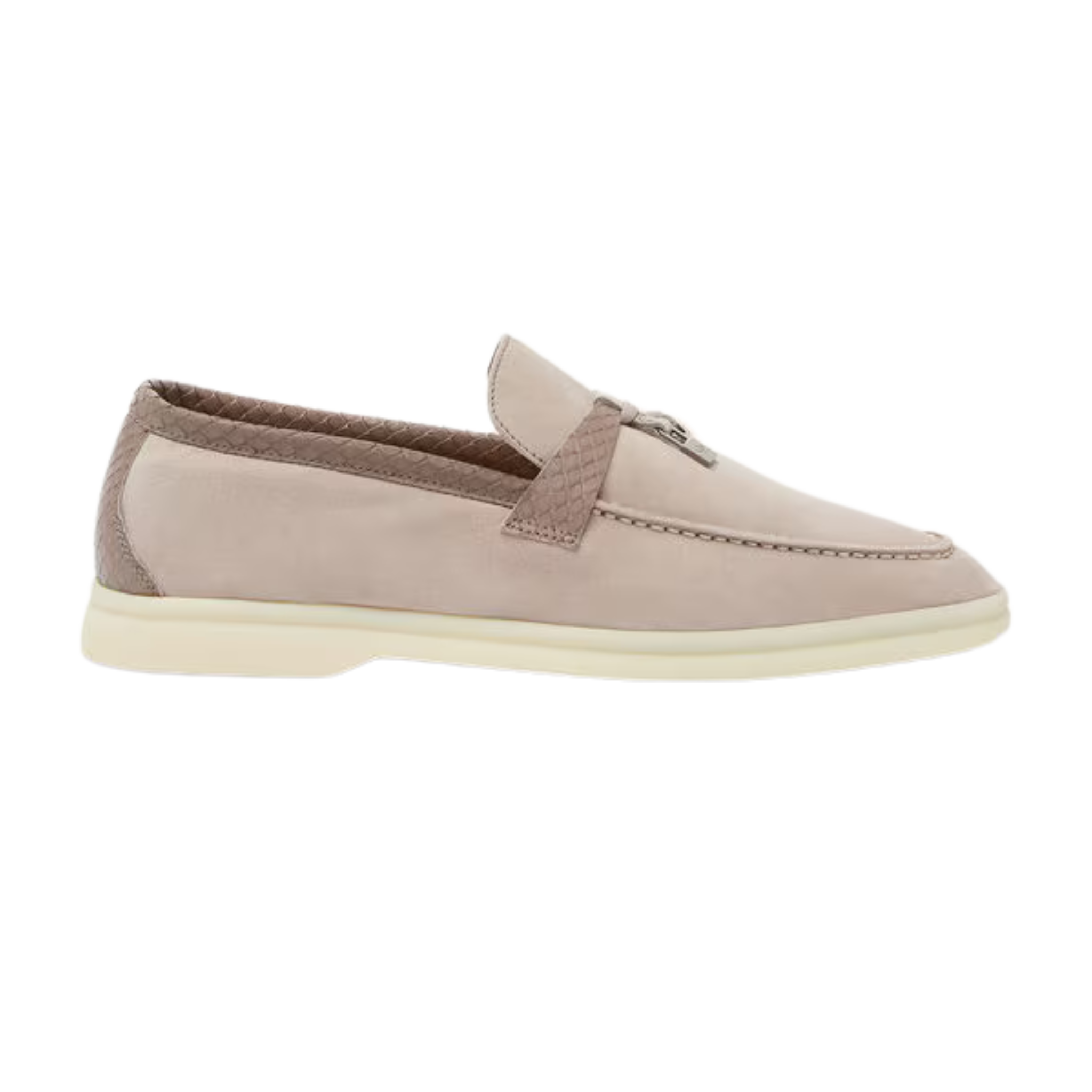 รองเท้าโลฟเฟอร์เดินเสน่ห์ฤดูร้อนของผู้หญิง Loro Piana (หนังกลับ)