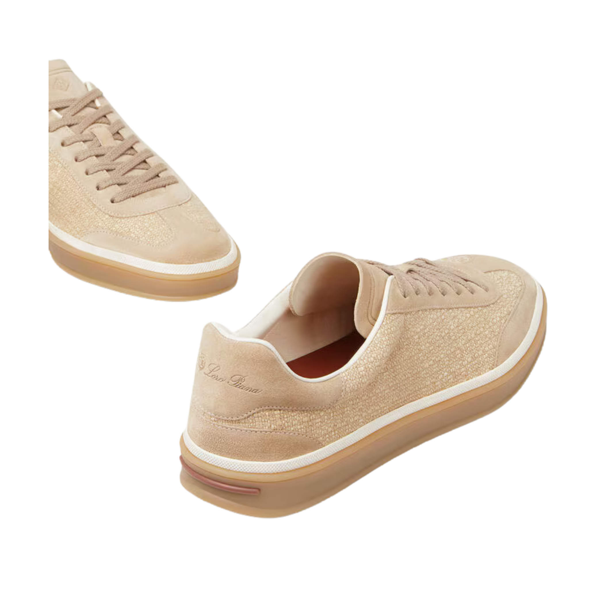 Baskets Tennis Walk Loro Piana pour hommes (fente de veau en daim)