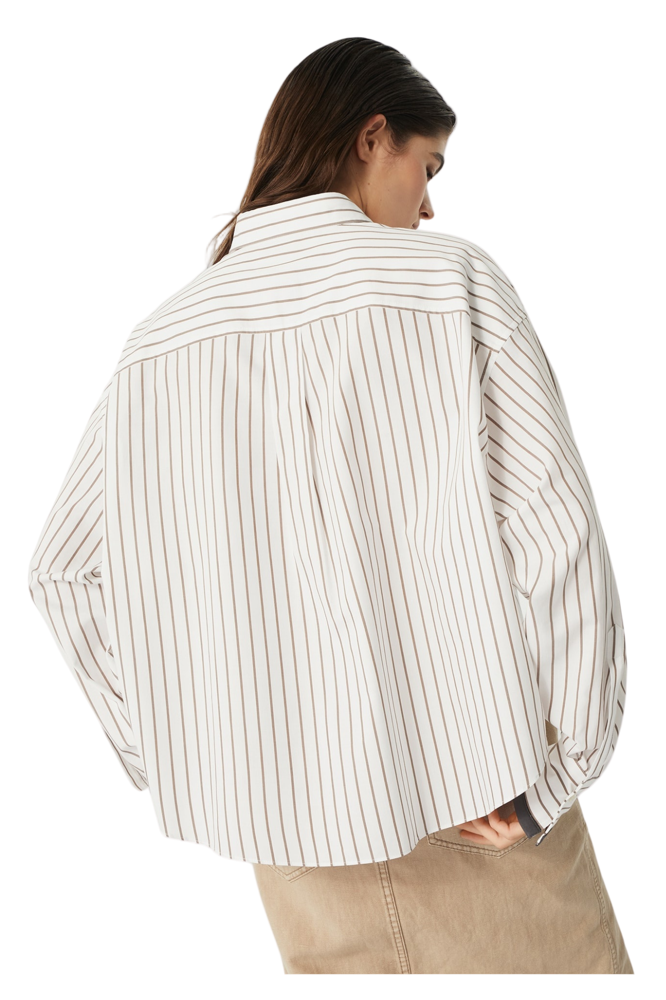 Brunello Cucinelli Women's Monili-trim Shirt