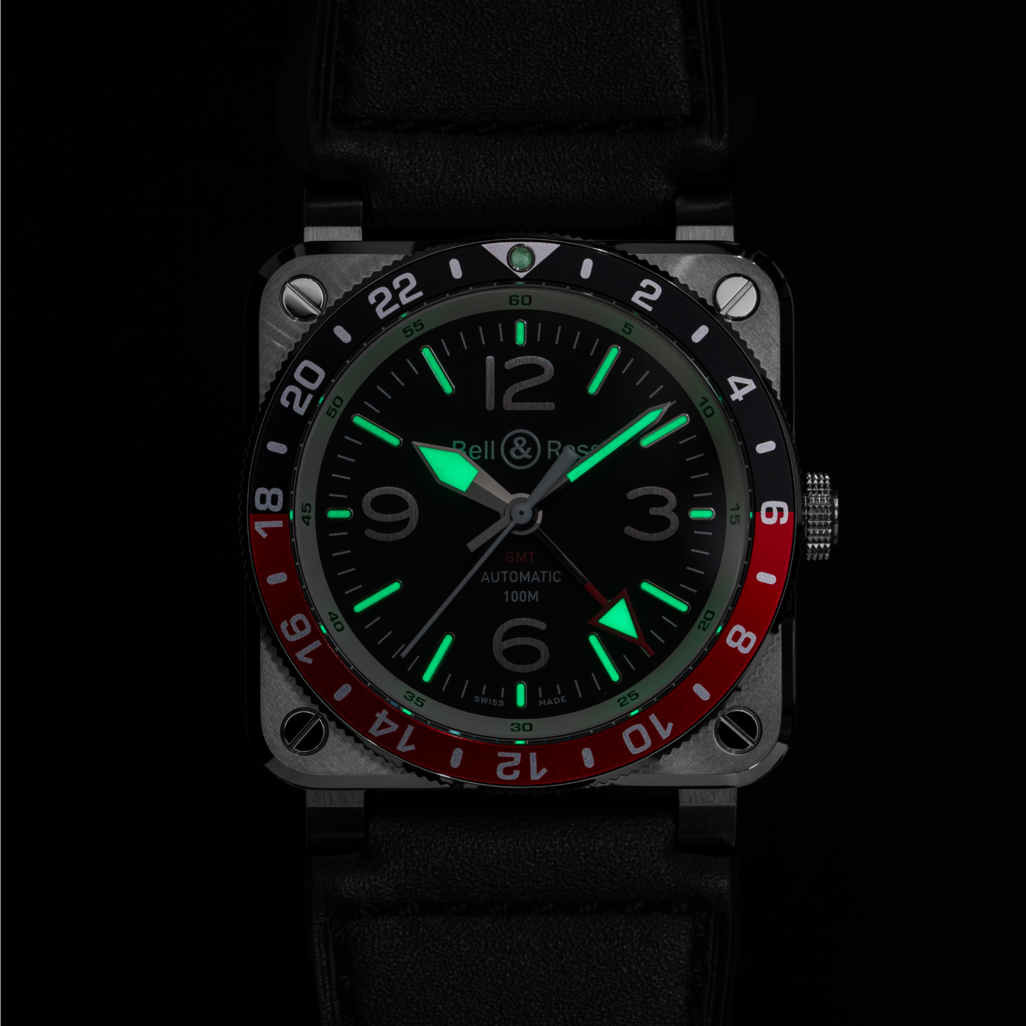 钟 & Ross BR-03 GMT 黑色