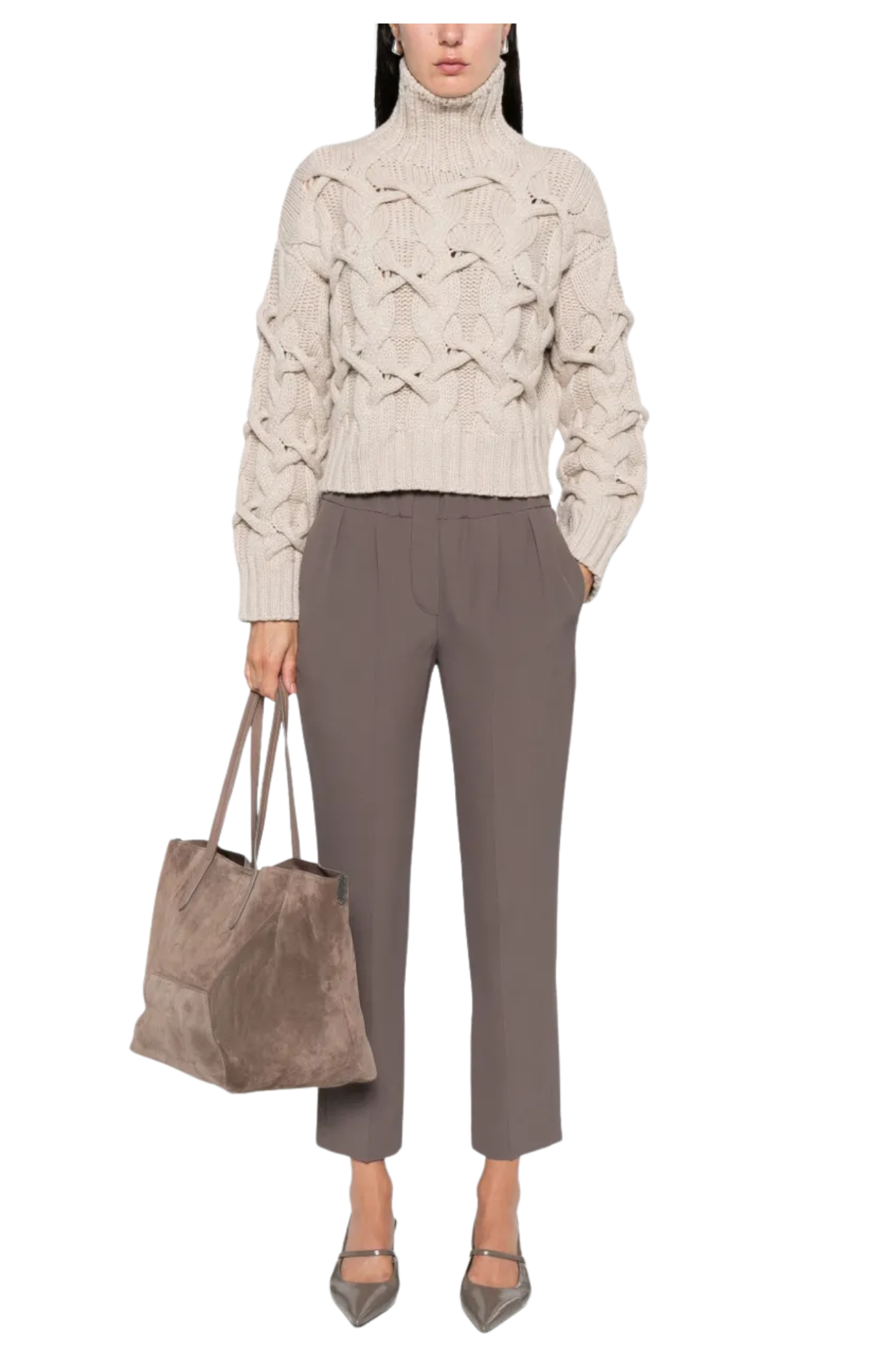 Brunello Cucinelli Women's Cable-knit Cashmere Sweater