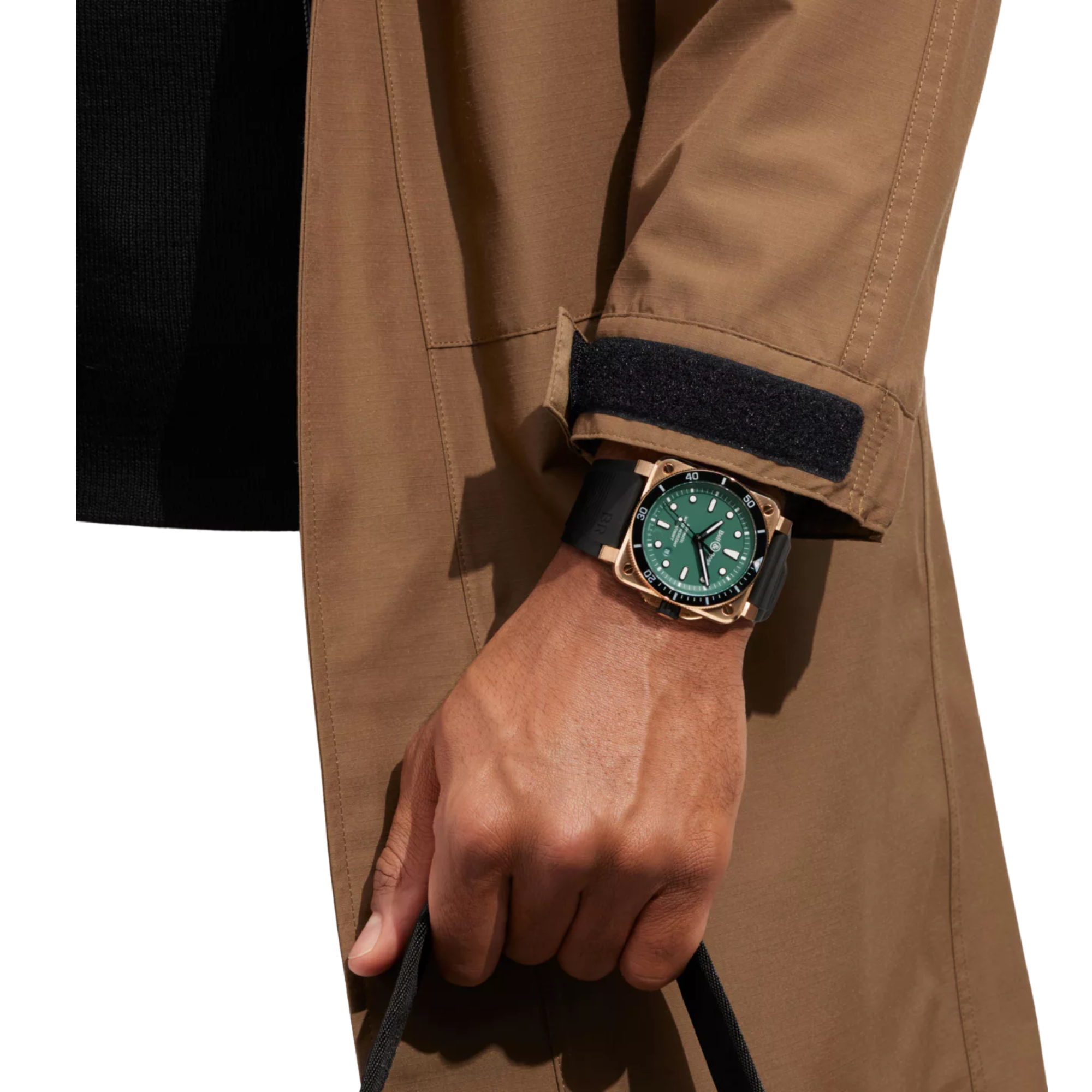 鐘 & Ross BR-03 潛水員黑 & 綠銅