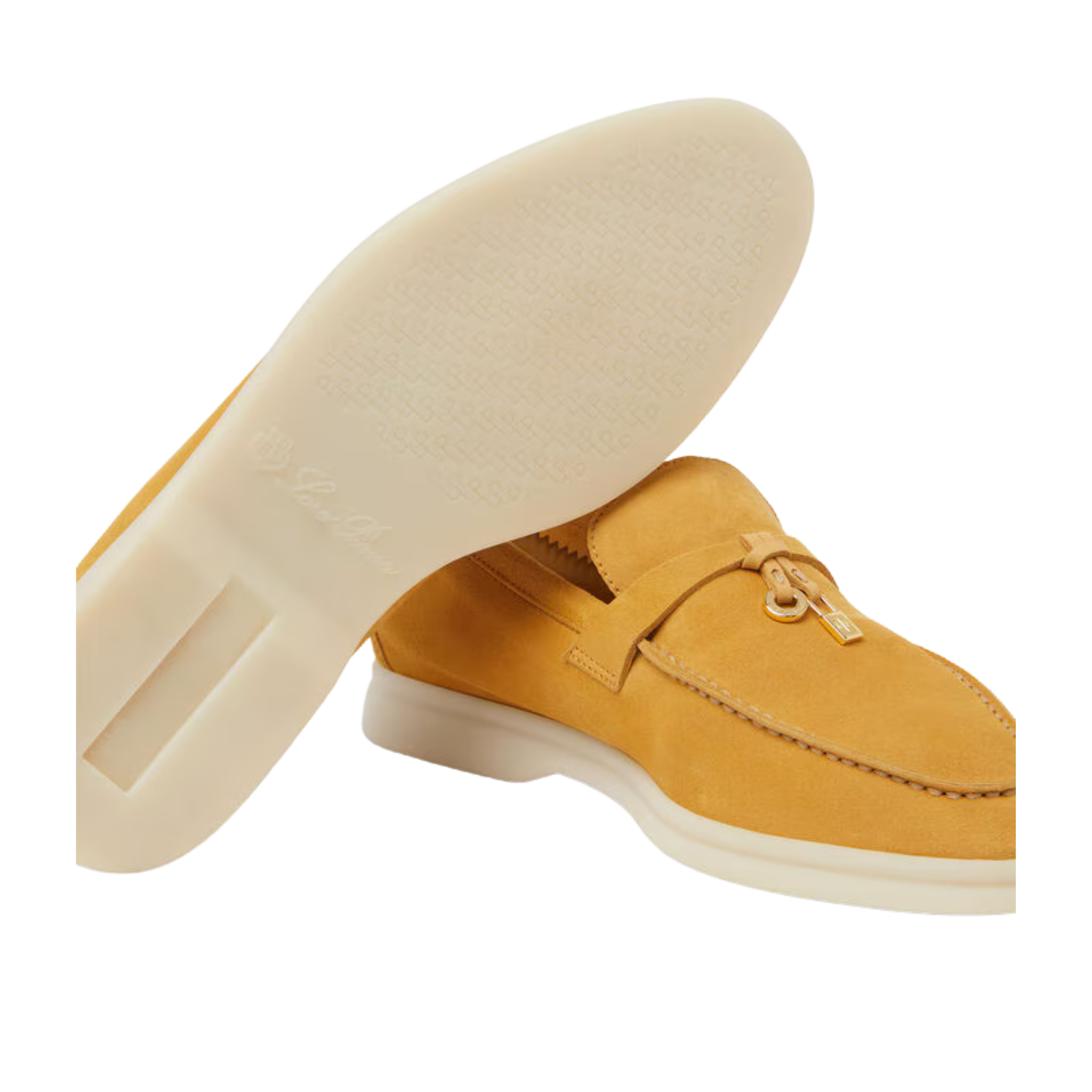 รองเท้าโลฟเฟอร์เดินเสน่ห์ฤดูร้อนของผู้หญิง Loro Piana (หนังกลับ)