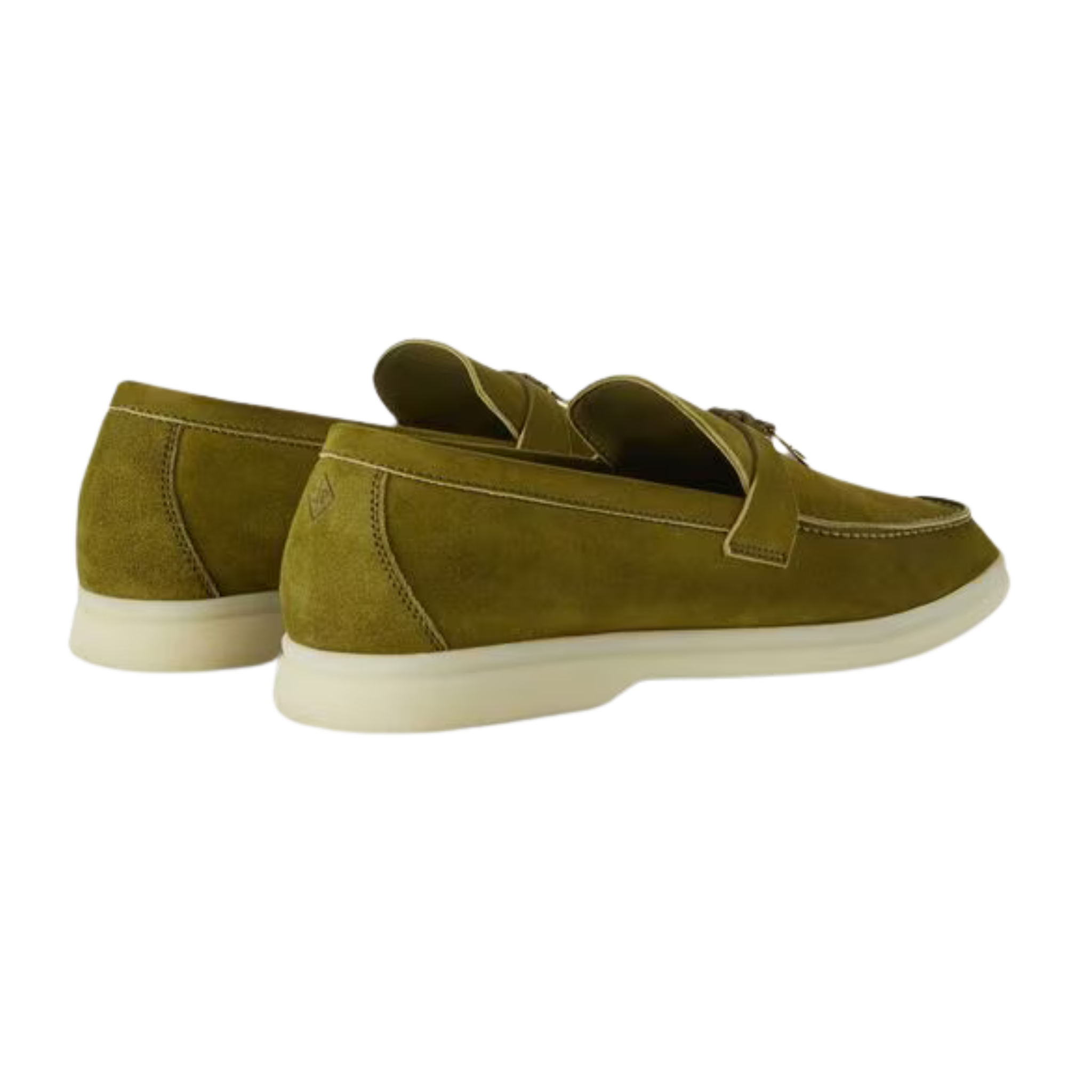 รองเท้าโลฟเฟอร์เดินเสน่ห์ฤดูร้อนของผู้หญิง Loro Piana (หนังกลับ)