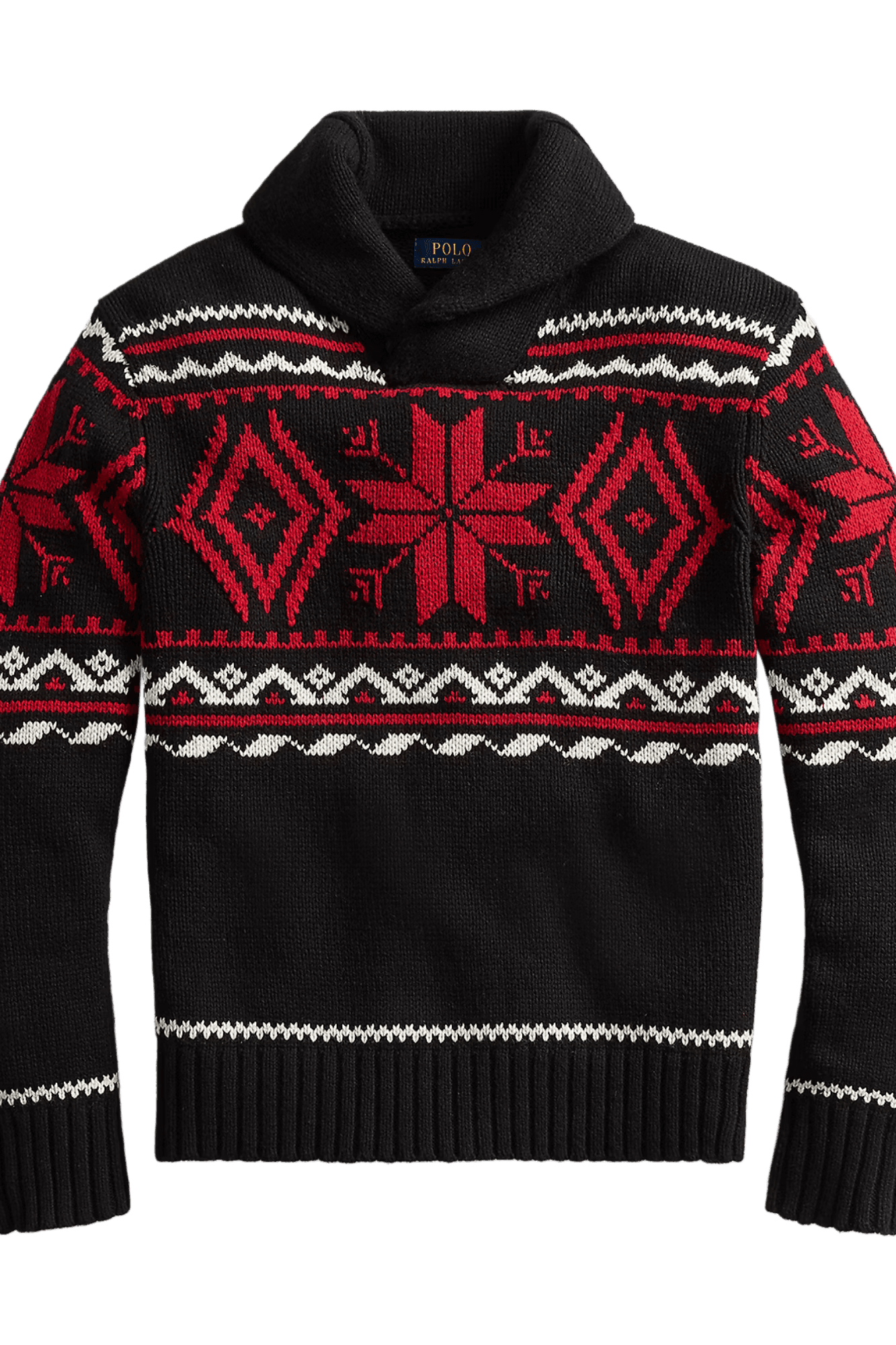 RALPH LAUREN Pull en coton mélangé flocon de neige pour homme