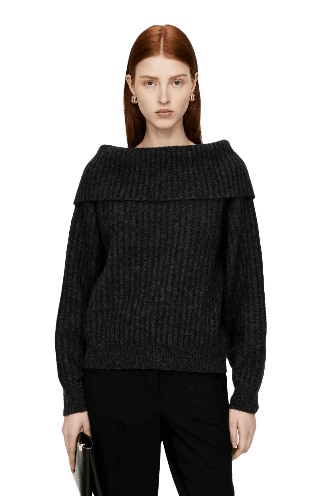 Arket Women's Off-Shoulder Rib Jumper