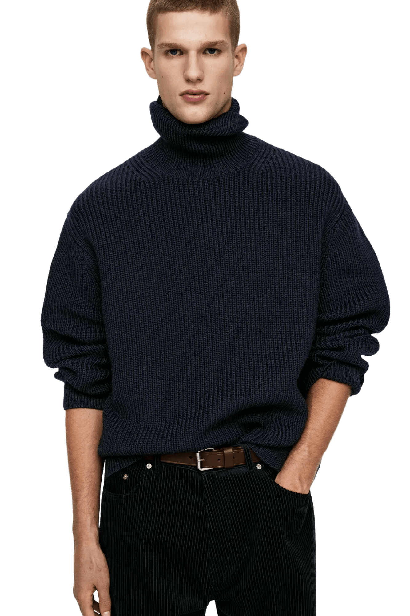 Arket Men's Heavy Wool Roll-Neck Jumper