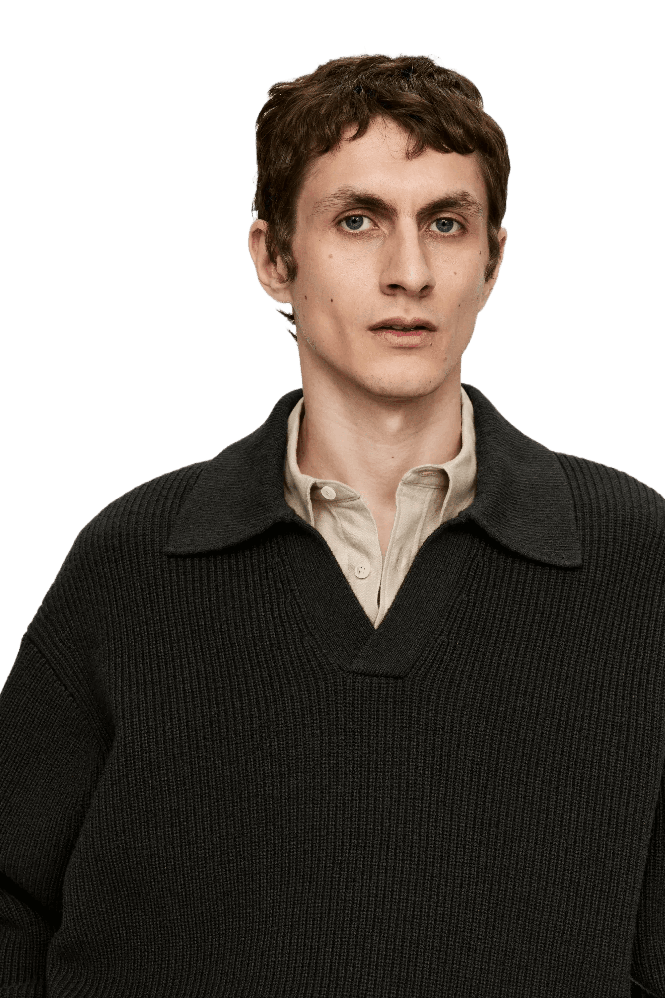 Arket Men's Knitted Polo Jumper