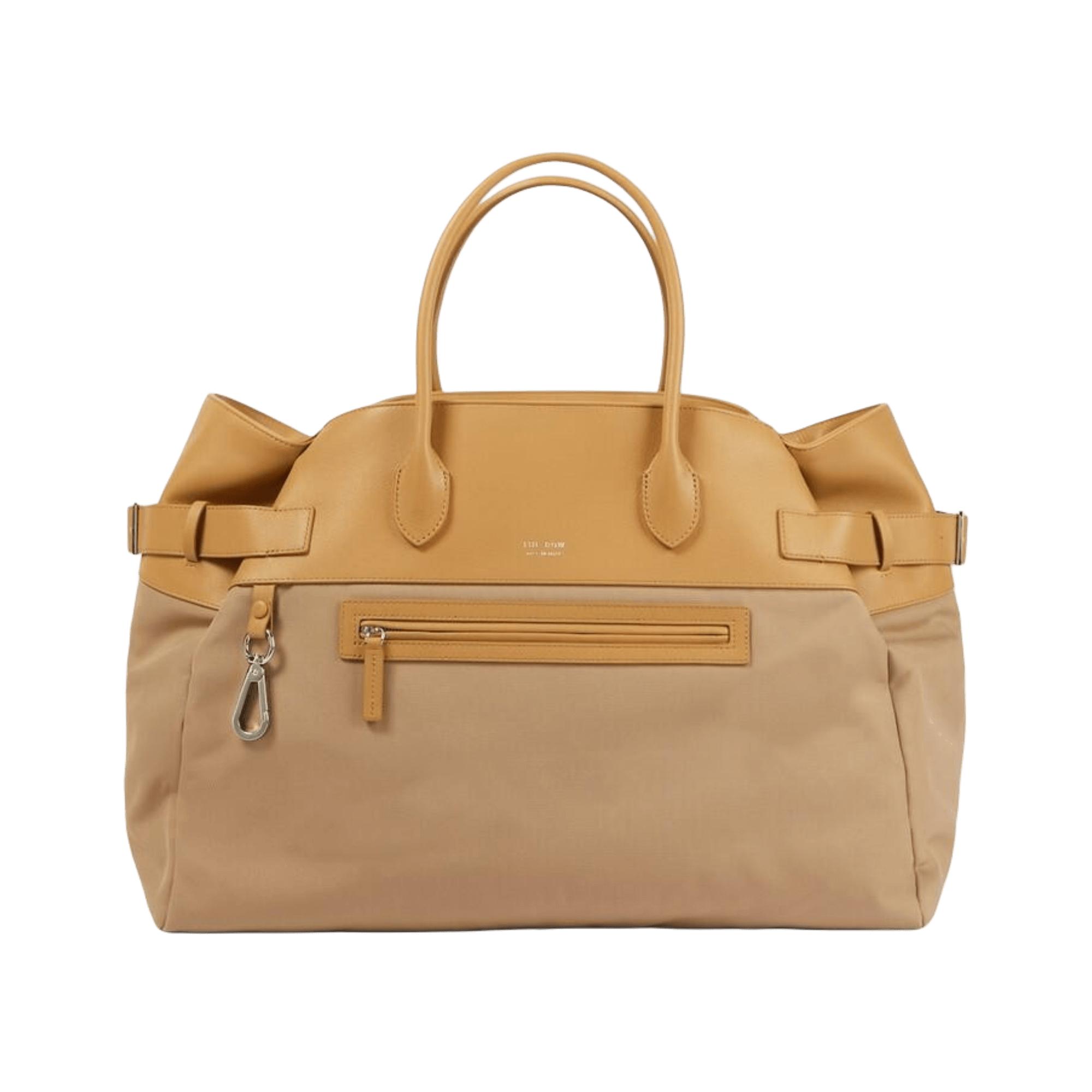 The Row Margaux 17 反扣皮革帆布托特包