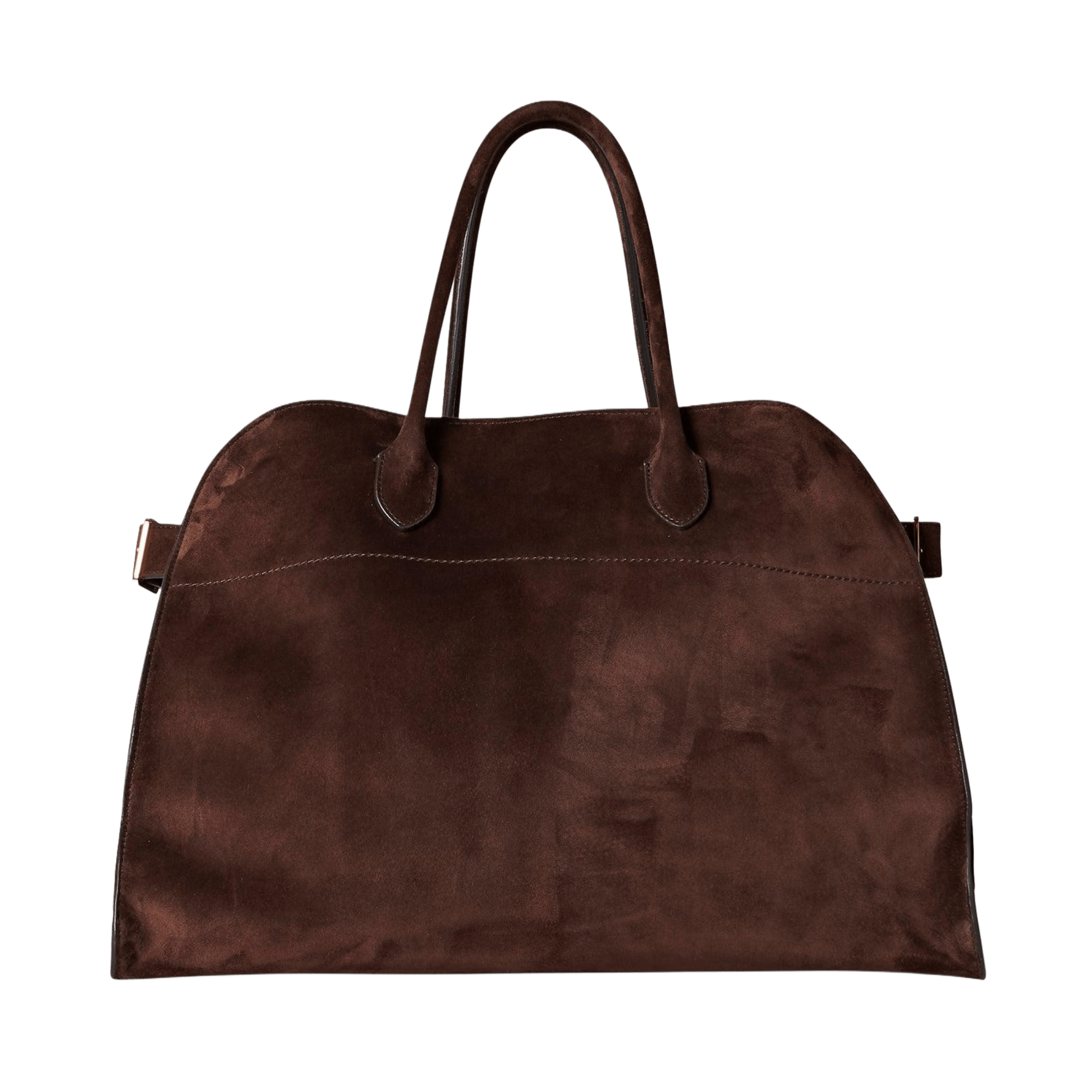 The Row Soft Margaux 17 Bag in Suede