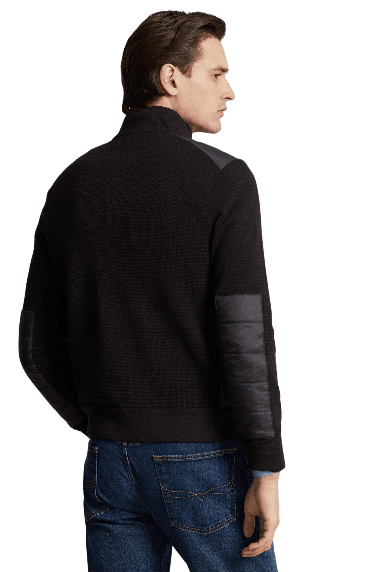 RALPH LAUREN Pull hybride entièrement zippé pour homme