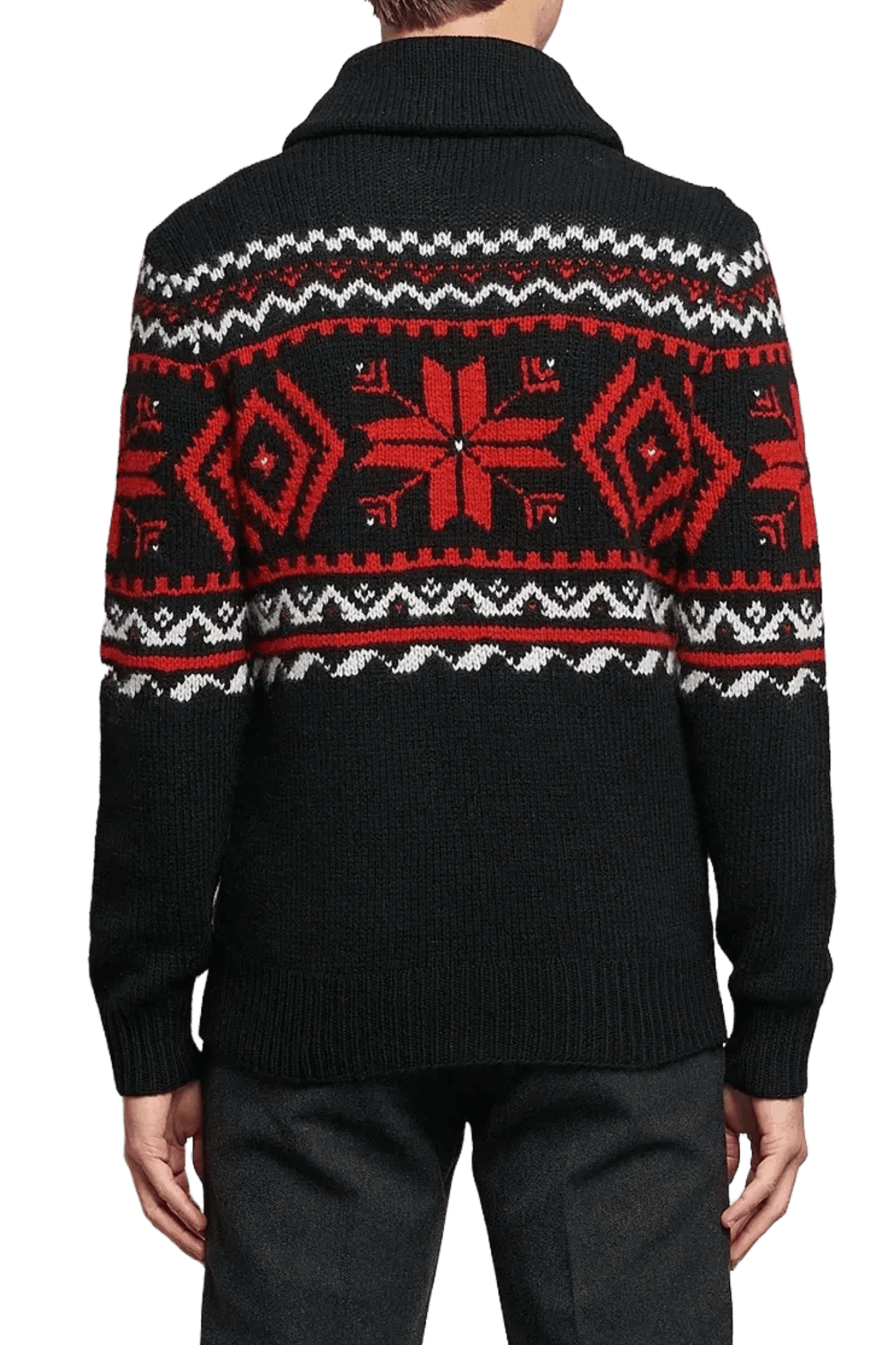 RALPH LAUREN Pull en coton mélangé flocon de neige pour homme