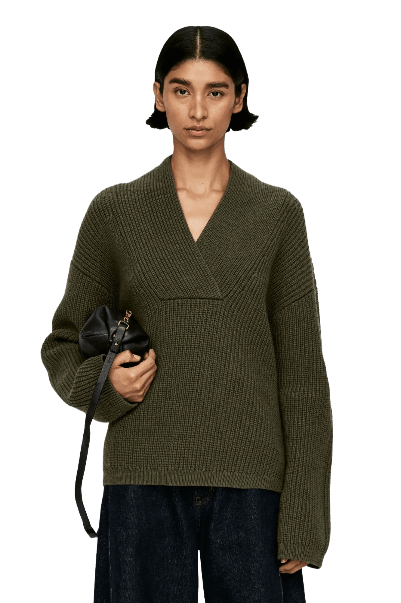 Arket Women's Shawl Collar Jumper